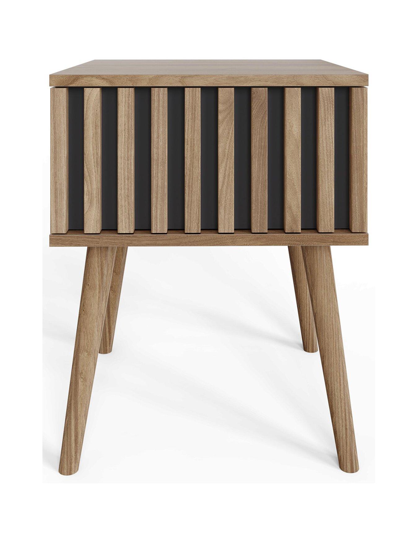 Image 2 of 7 of GFW Rowen Lamp Table - Oak/Black