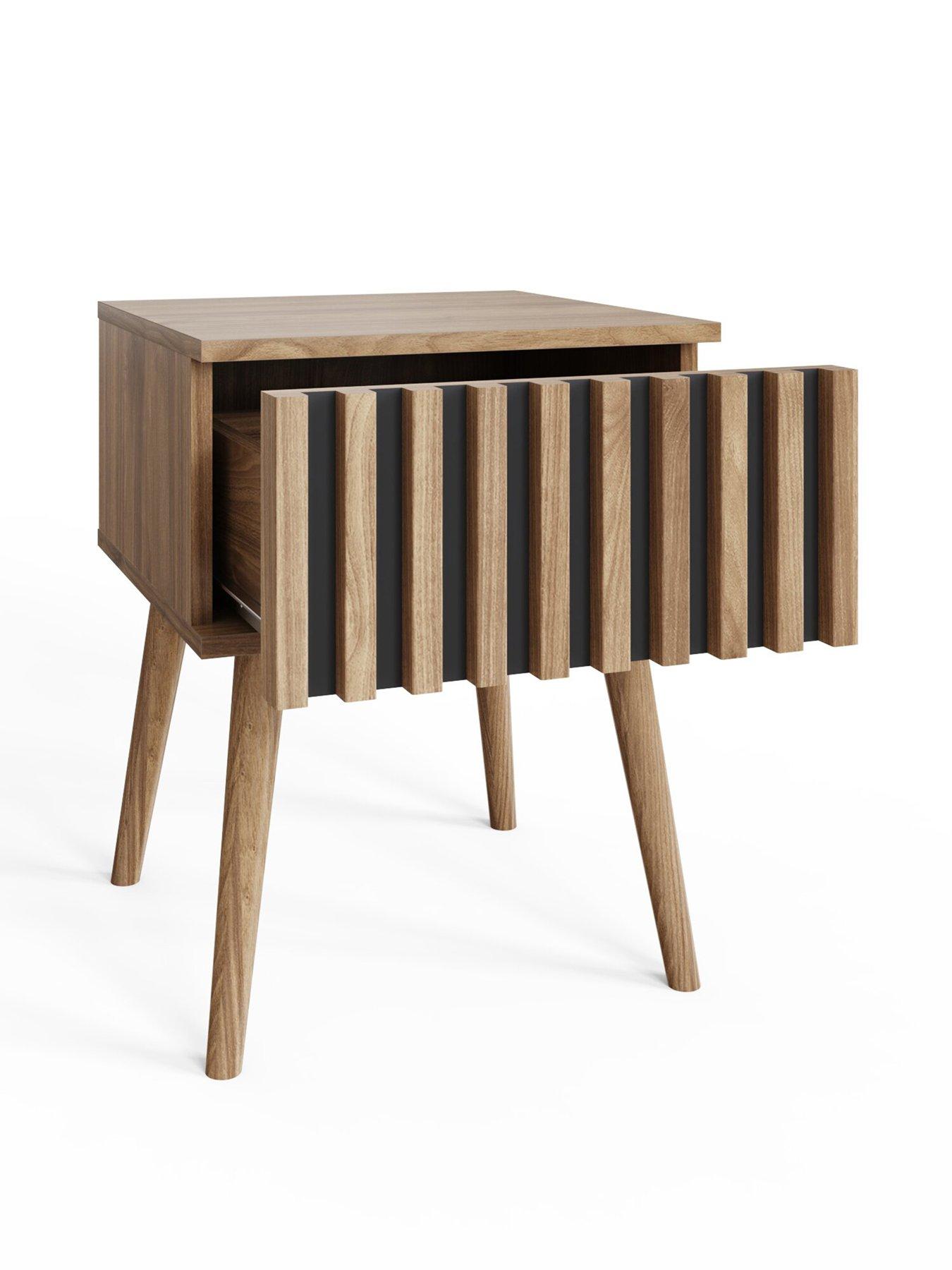 Image 4 of 7 of GFW Rowen Lamp Table - Oak/Black