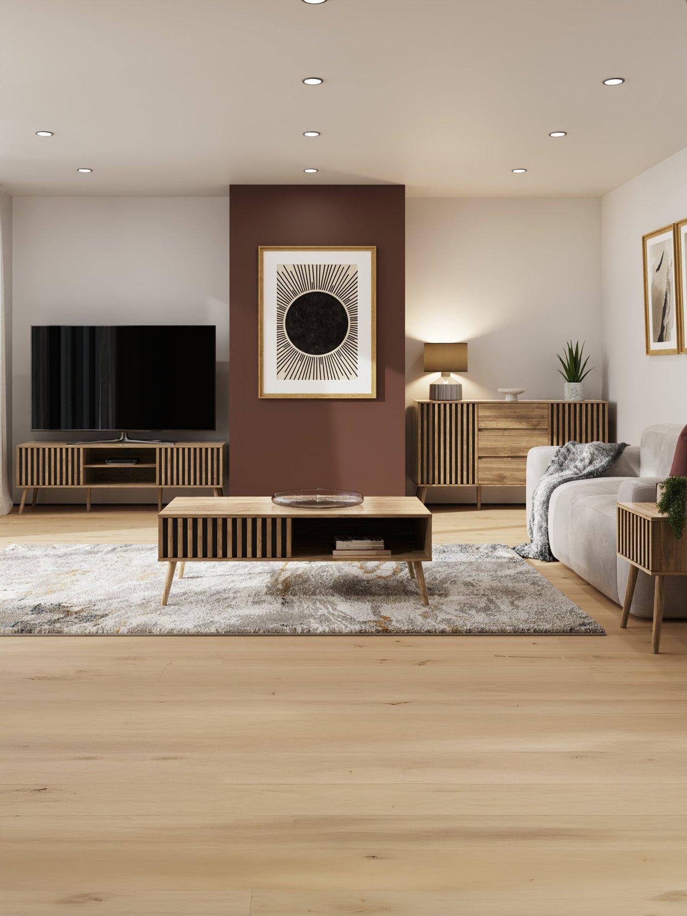  image of gfw-rowen-lamp-table-oakblack-fscreg-certified