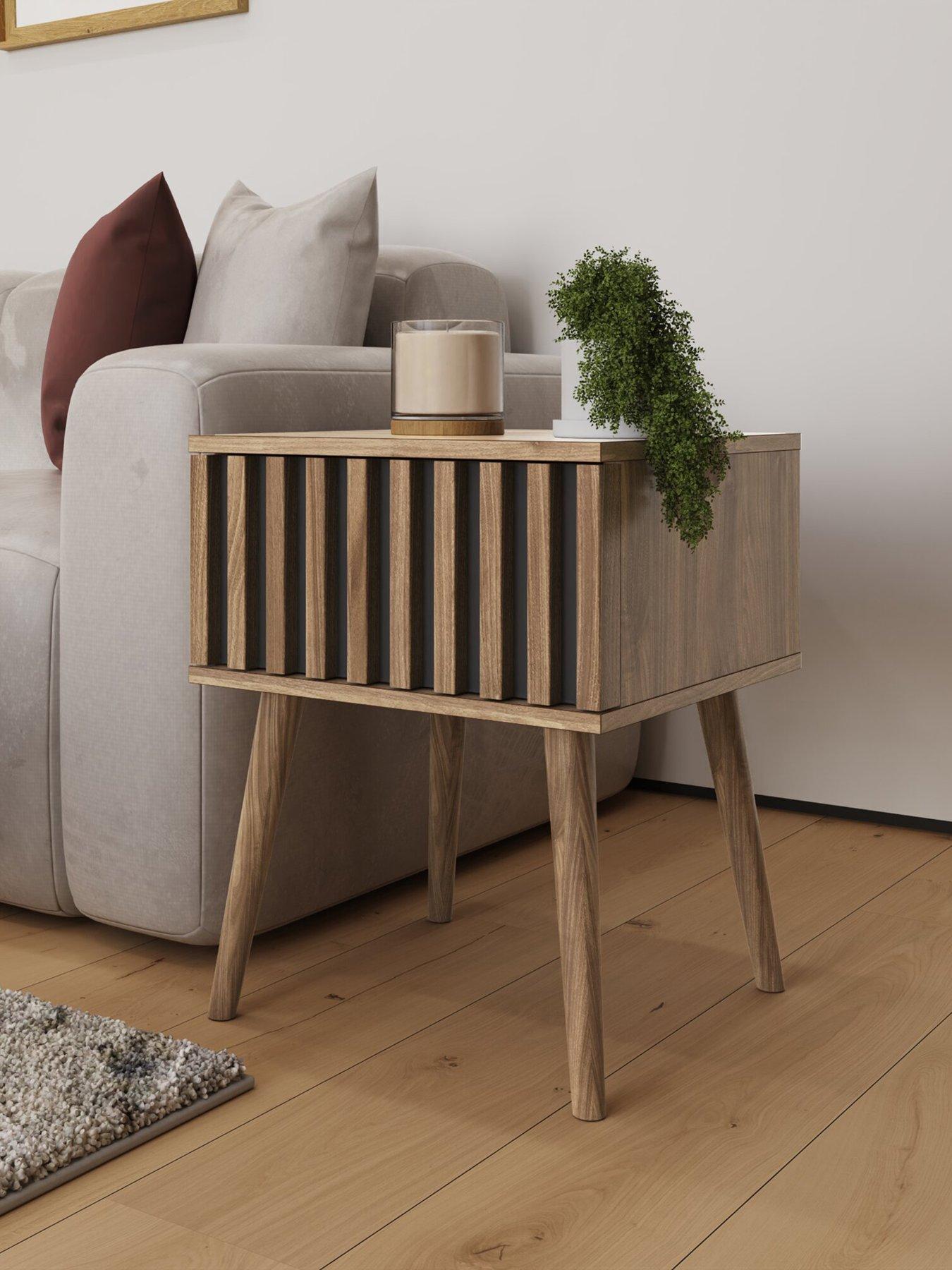 Image 6 of 7 of GFW Rowen Lamp Table - Oak/Black