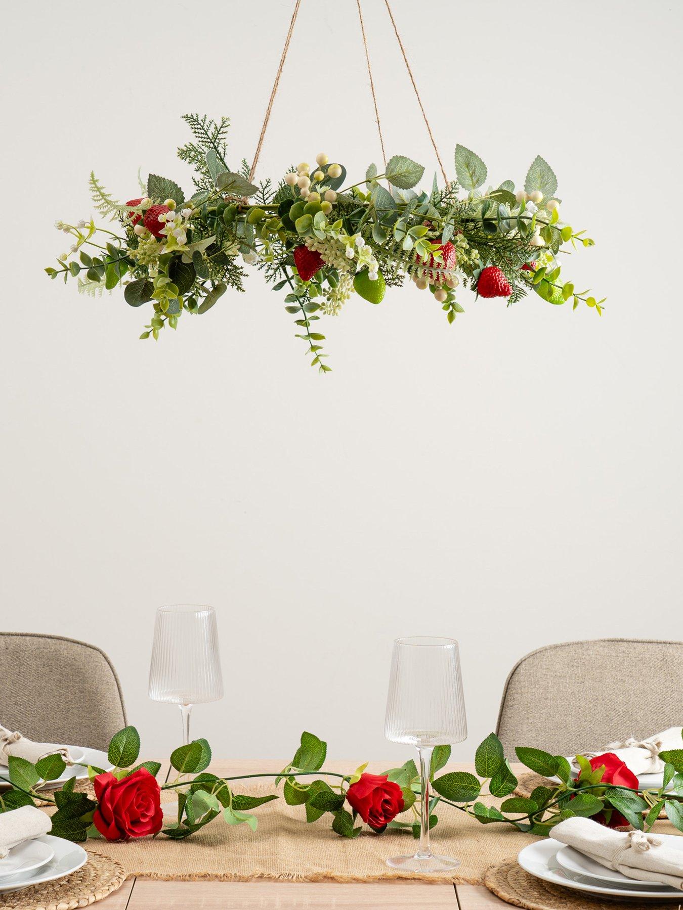 undefined 50cm Artificial Hanging Strawberry Wreath