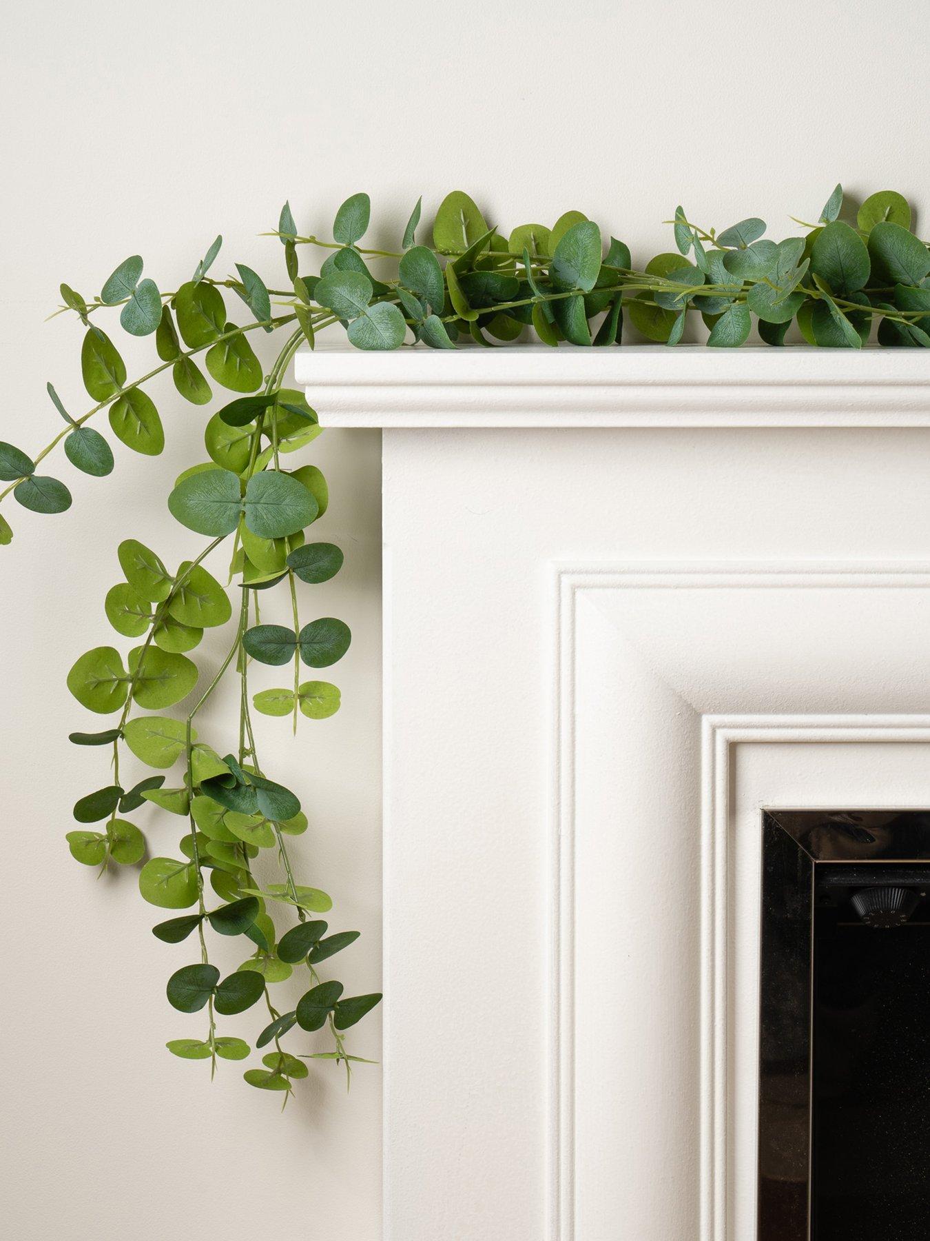 Image 1 of 3 of Scottish Everlastings 180cm Artificial Eucalyptus Foliage Garland (Pack of 2)