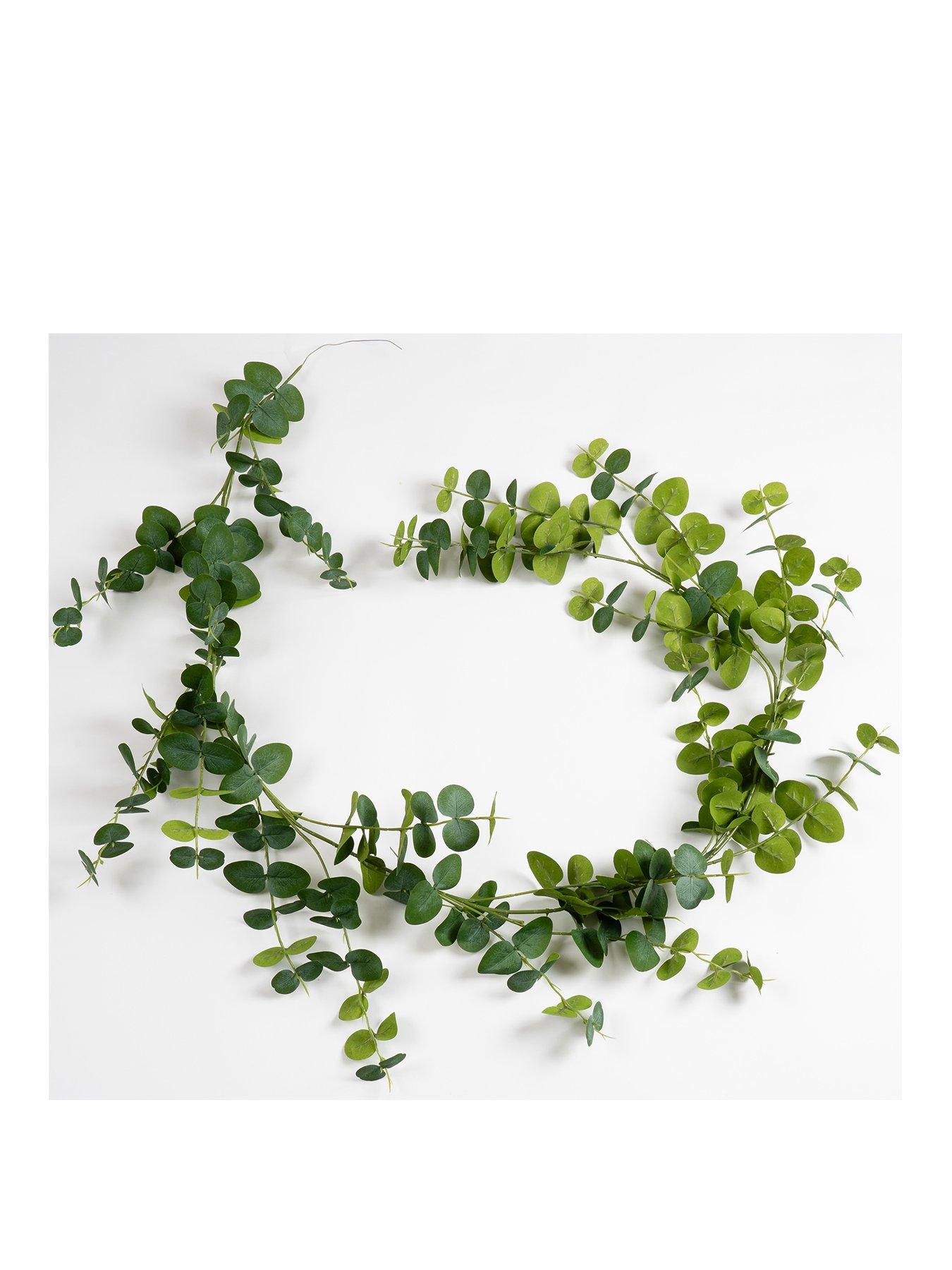 image of scottish-everlastings-180cm-artificial-eucalyptus-foliage-garland-pack-of-2