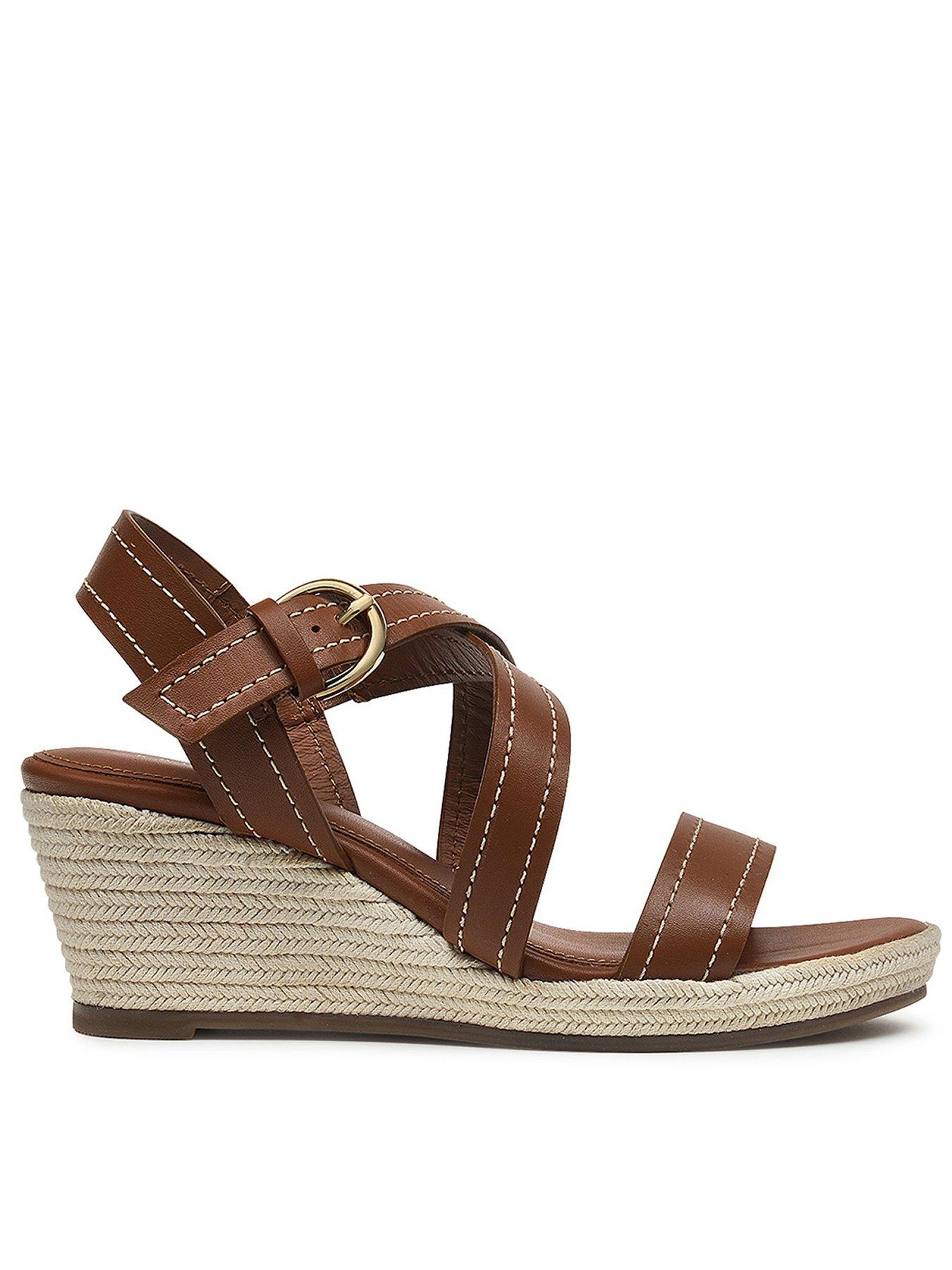 Radley Lavender Road Midi Wedge Sandals - Dark Brown