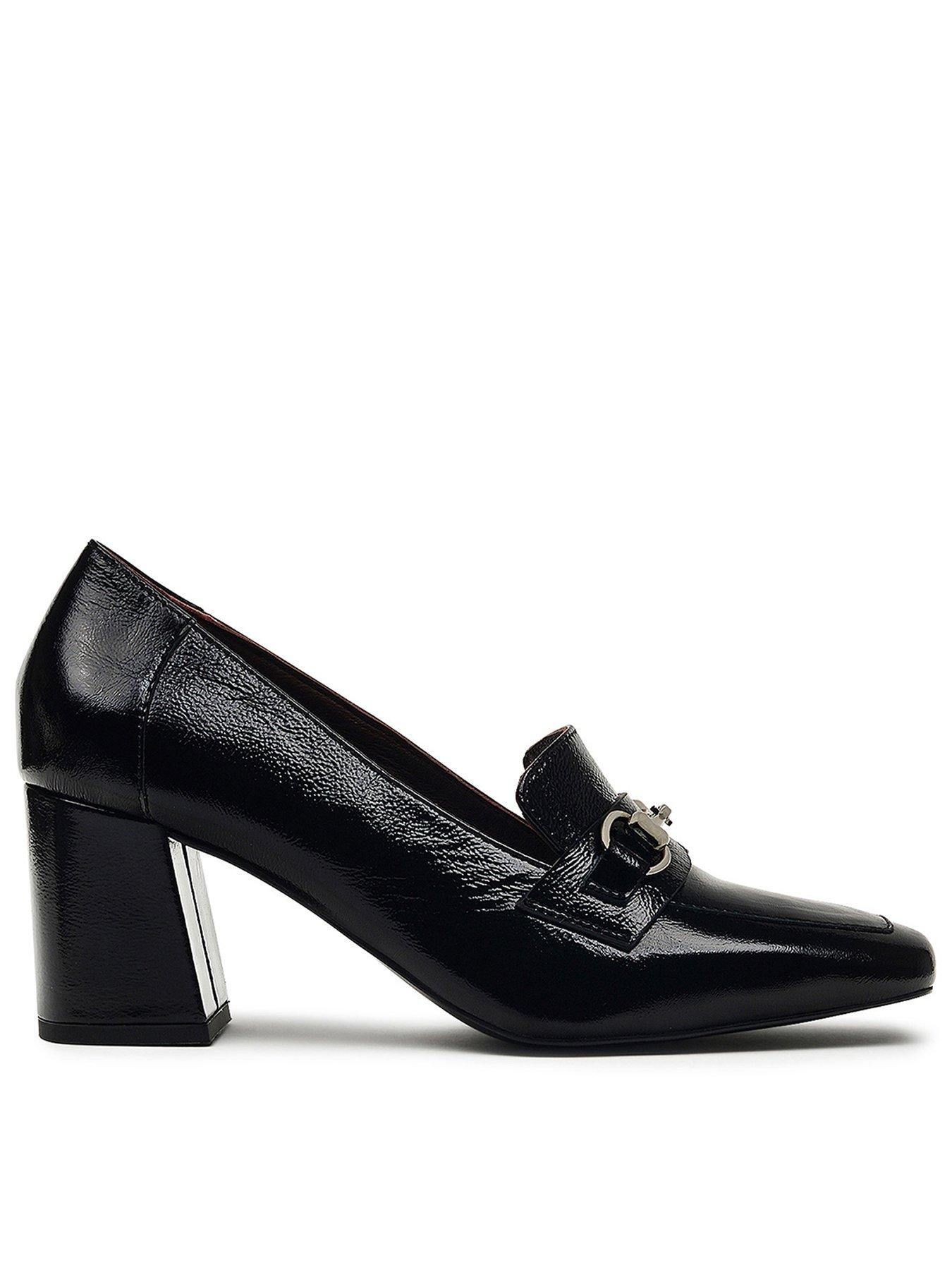 undefined Burlington Mews Heeled Saddle Loafer Black