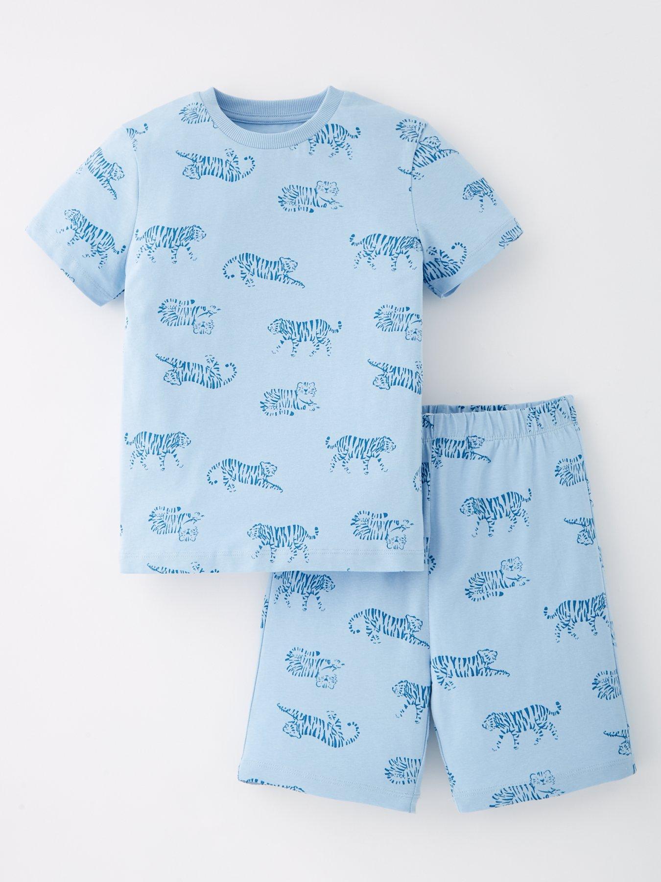 everyday-boys-jungle-print-cotton-short-pj-set-light-blue