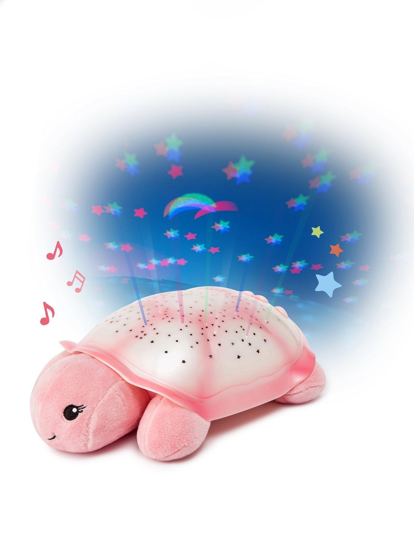 Image 1 of 6 of cloud.b Twinkling Twilight Turtle Pink Night Light Projector Sleeping Aid