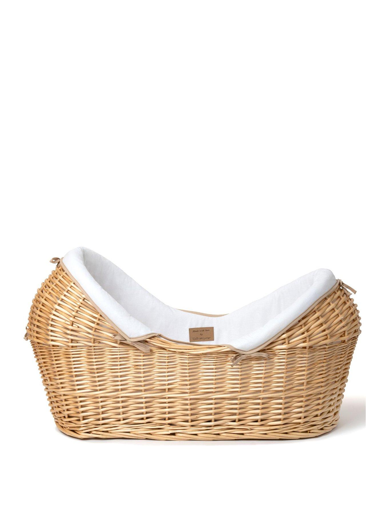  image of clair-de-lune-natural-pod-white-with-rocking-stand