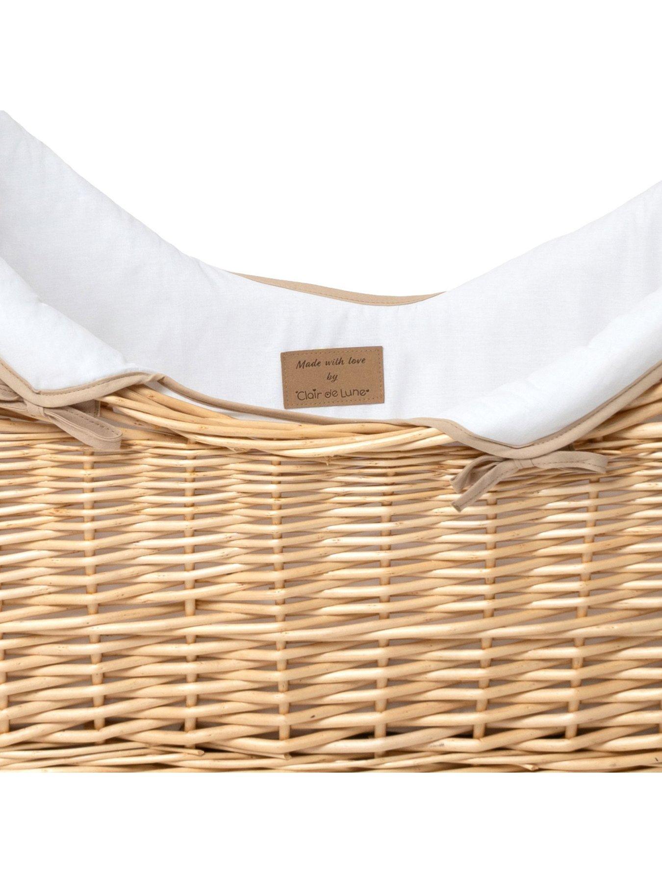  image of clair-de-lune-natural-pod-white-with-rocking-stand