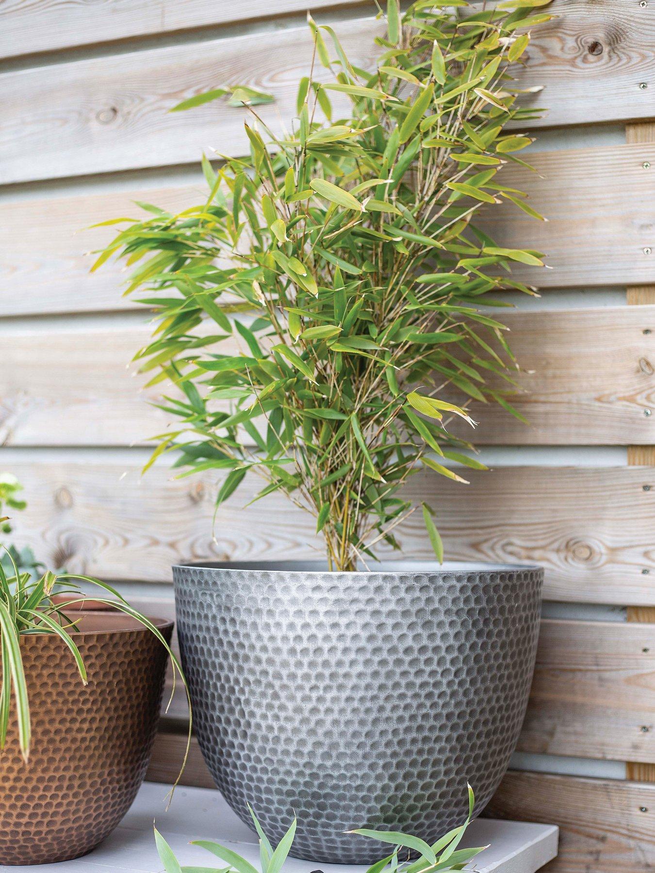 image of la-hacienda-elements-plant-potnbsp--gun-metal-grey-38cm