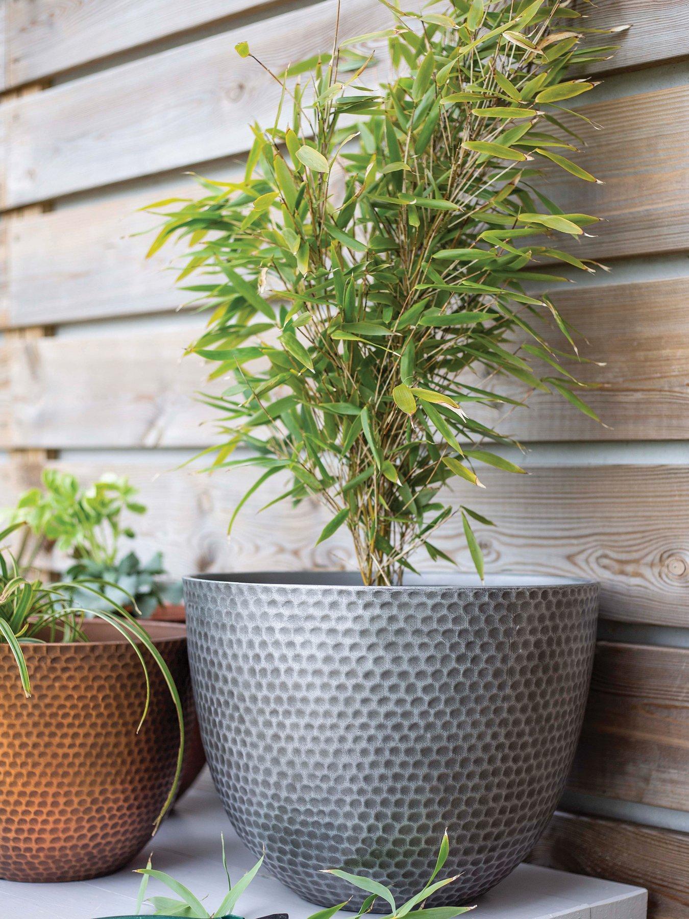  image of la-hacienda-elements-plant-potnbsp--gun-metal-grey-38cm