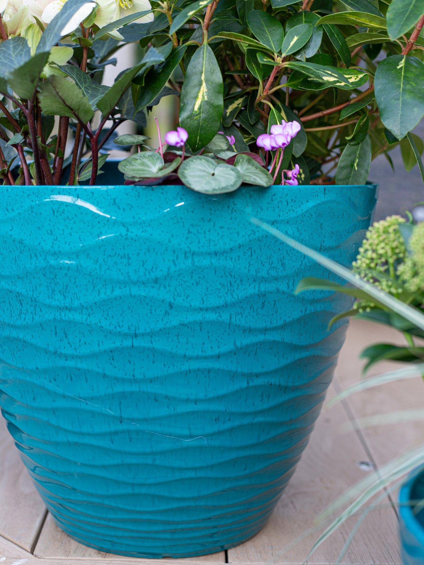 Image 5 of 7 of La Hacienda Windermere Planter -&nbsp;Teal (38cm)