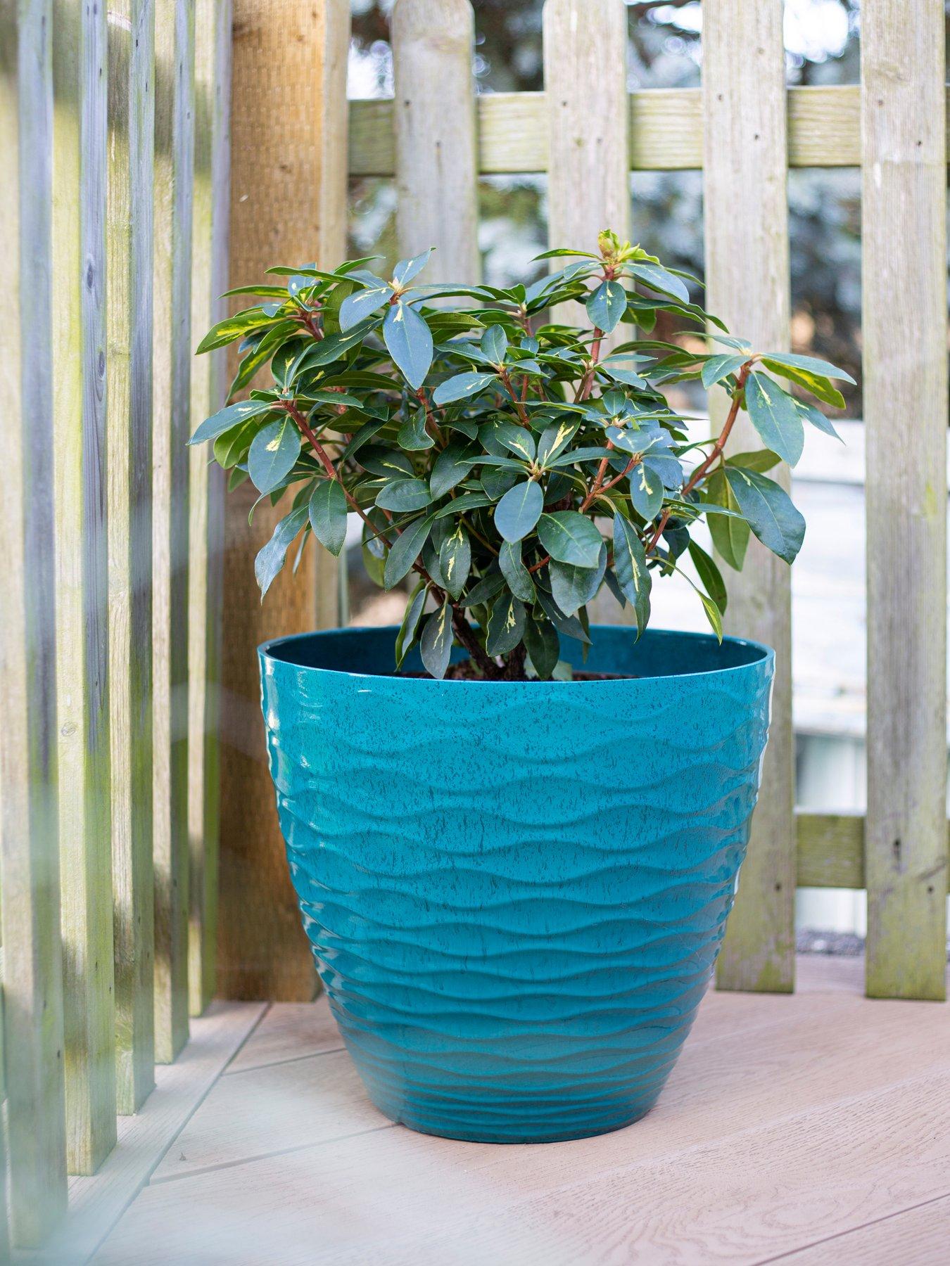 Image 6 of 7 of La Hacienda Windermere Planter -&nbsp;Teal (38cm)
