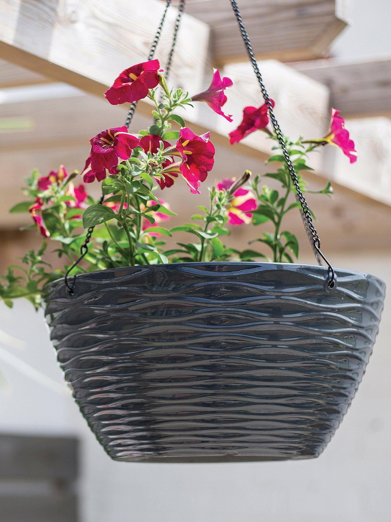 la-hacienda-windermere-charcoal-hanging-basket-35cm