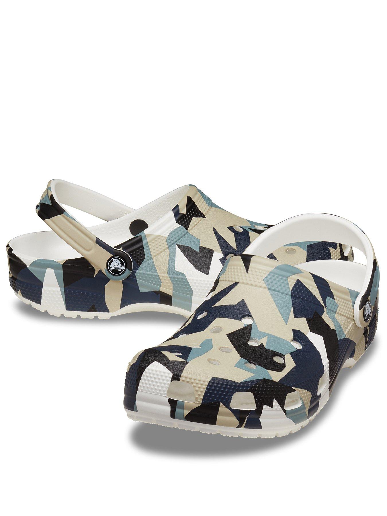  image of crocs-mens-geo-print-classic-multi