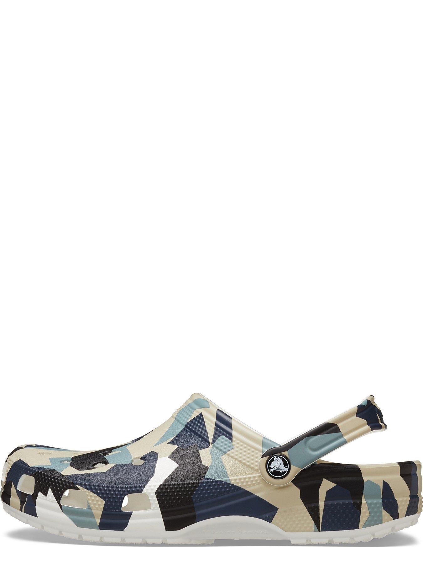  image of crocs-mens-geo-print-classic-multi