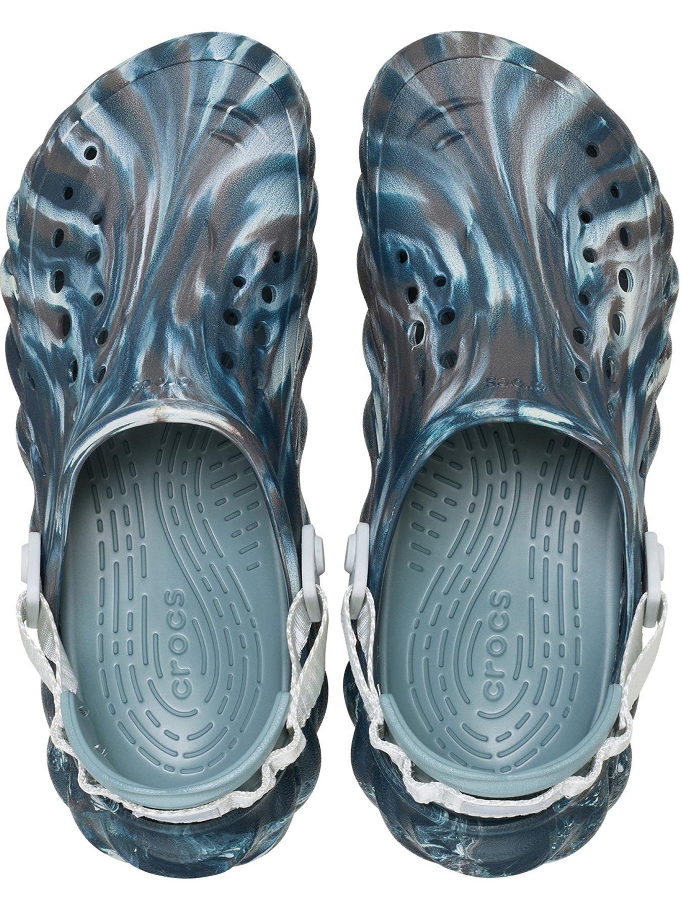  image of crocs-mens-echo-marbled-clog-sandal