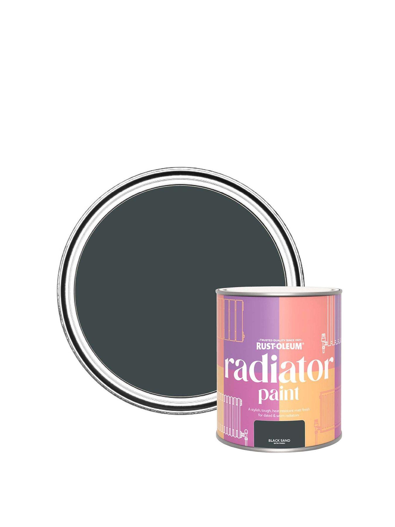 Image 1 of 5 of Rust-Oleum Radiator Paint Black Sand Satin 750ml