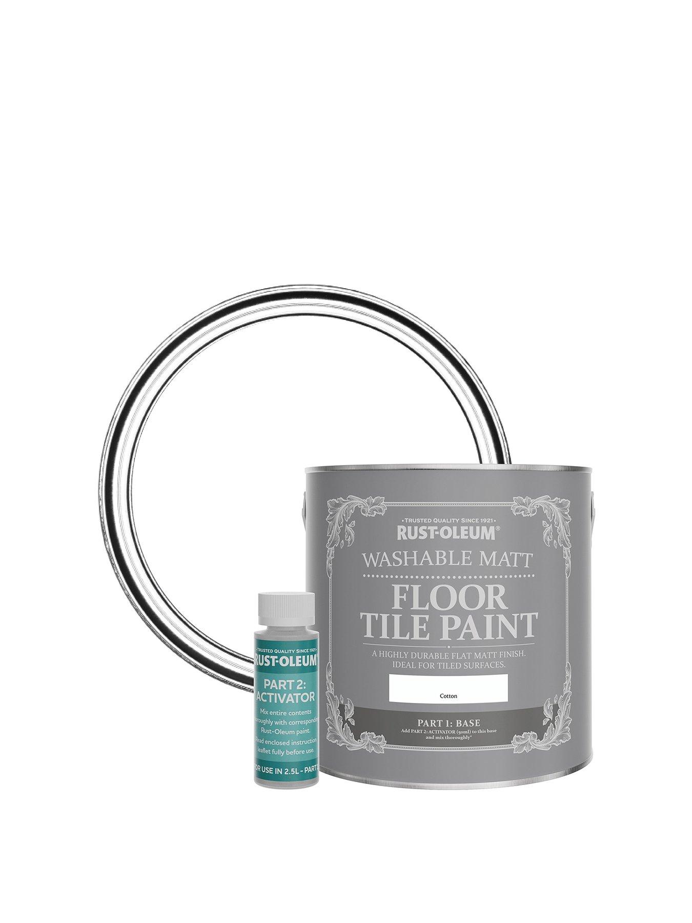 Image 1 of 6 of Rust-Oleum Floor Tile Paint Cotton Matt 2.5l