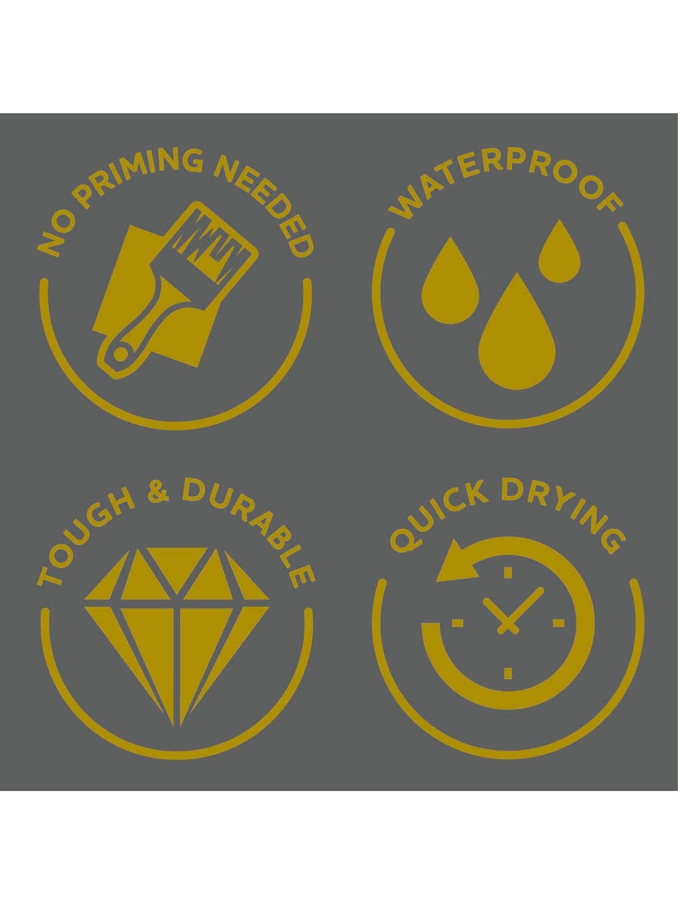 Image 2 of 5 of Rust-Oleum Satin Finish Kitchen Cupboard Paint - Ink Blue