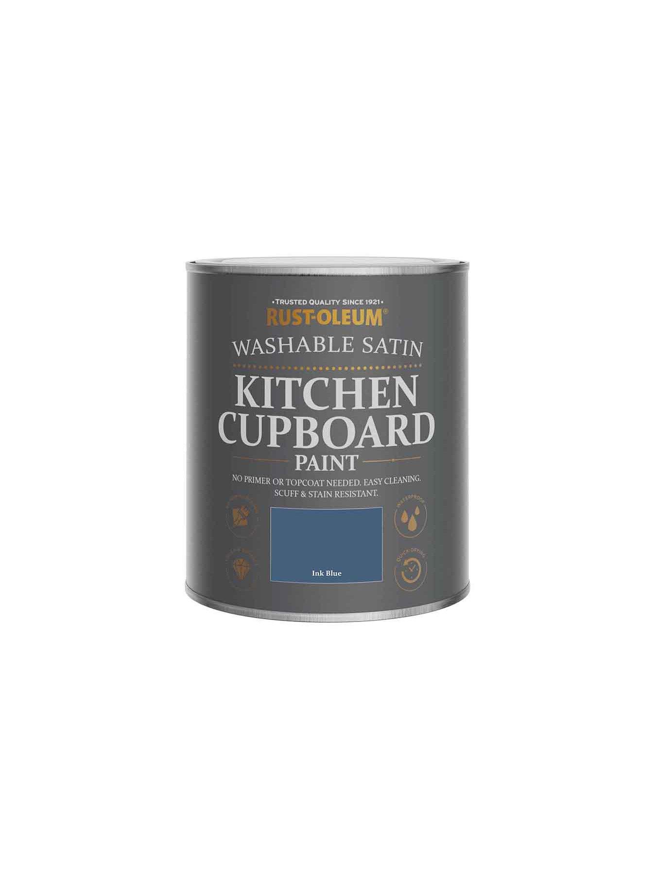Image 5 of 5 of Rust-Oleum Satin Finish Kitchen Cupboard Paint - Ink Blue