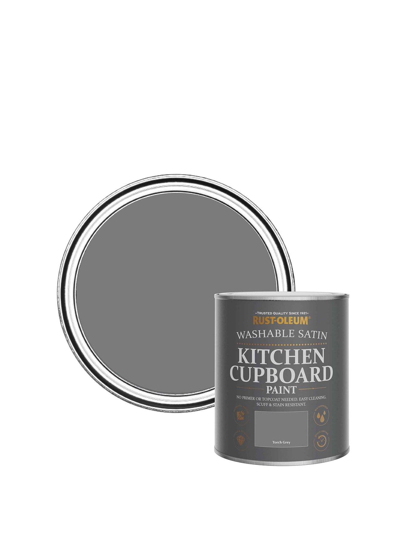 Rust-Oleum Kitchen Cupboard Paint Torch Grey Satin 750ml
