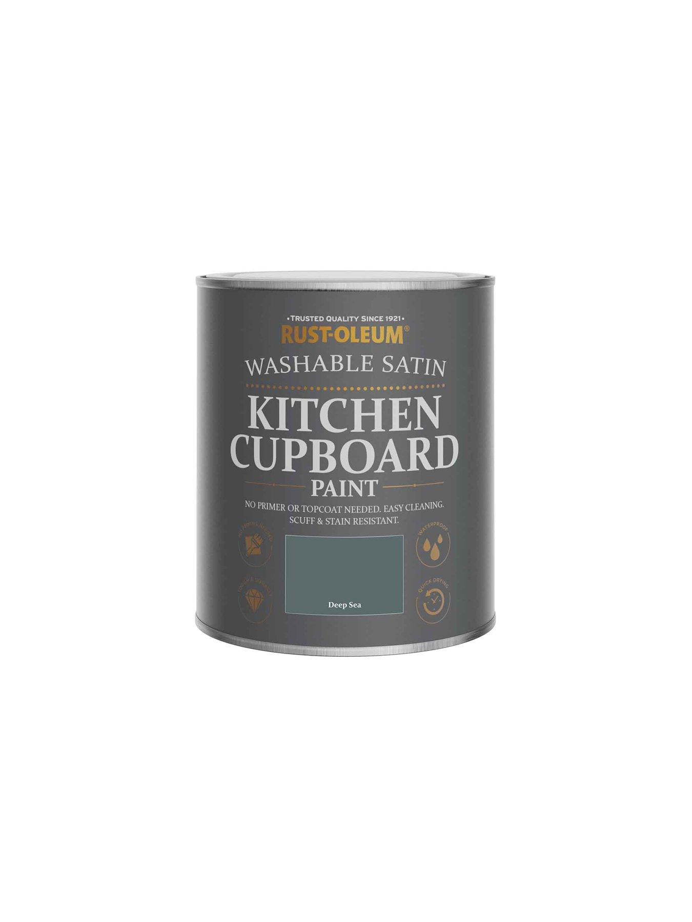 Image 5 of 5 of Rust-Oleum Satin Finish Kitchen Cupboard Paint - Deep Sea