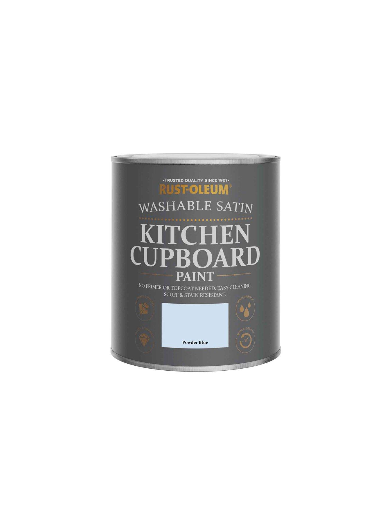 Image 5 of 5 of Rust-Oleum Kitchen Cupboard Paint Powder Blue Satin 750ml
