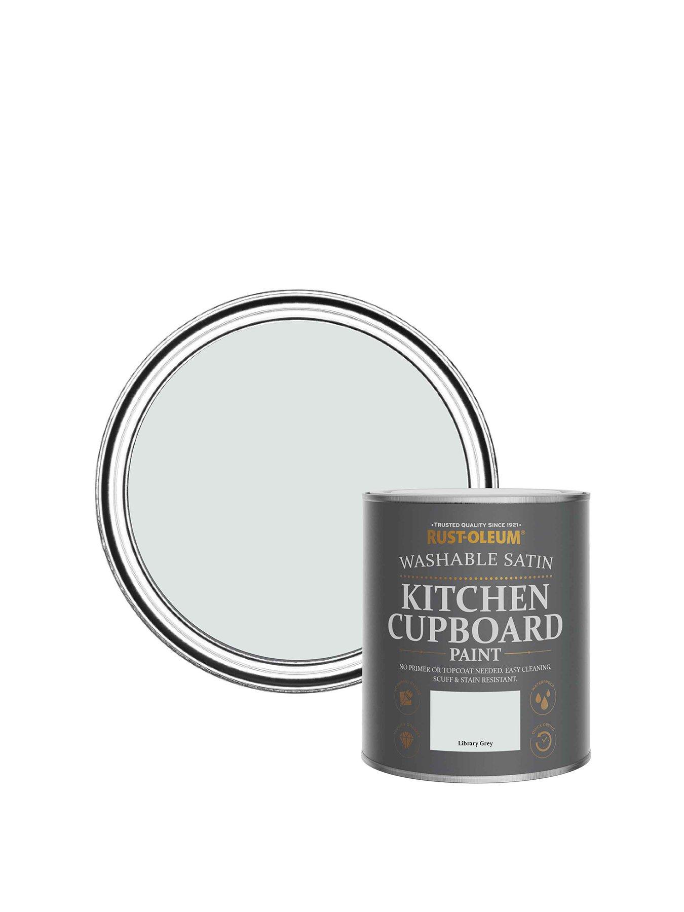 undefined Kitchen Cupboard Paint Library Grey Satin 750ml