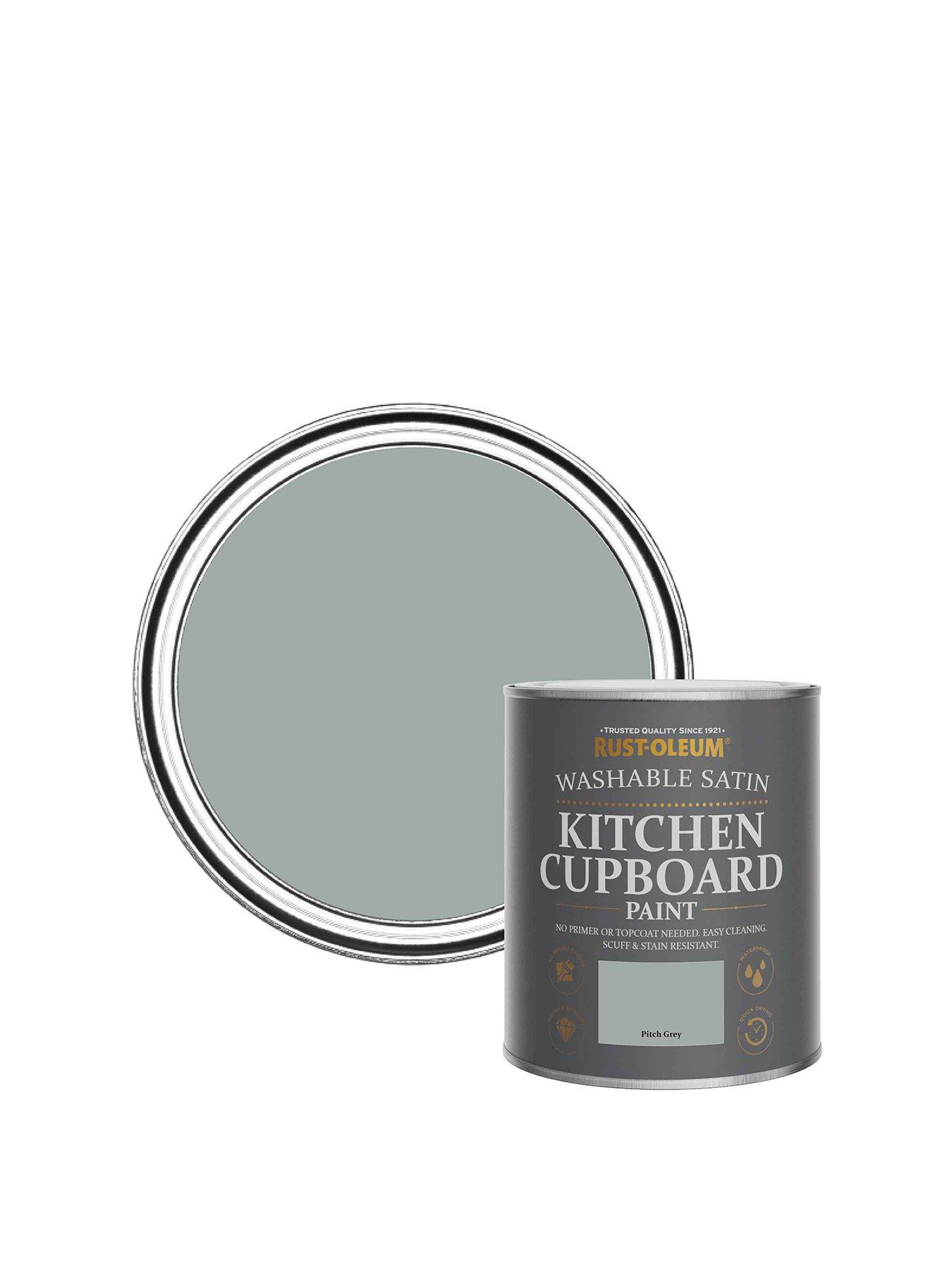 undefined Kitchen Cupboard Paint Pitch Grey Satin 750ml