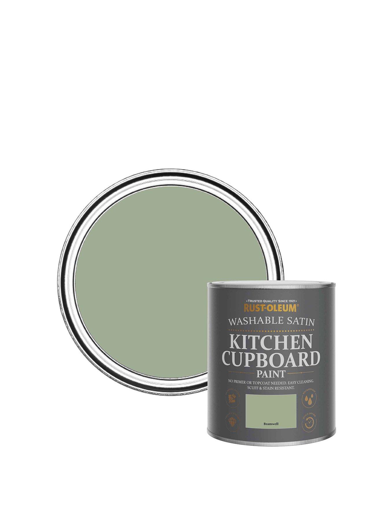 undefined Washable Satin Finish Kitchen Cupboard Paint in Bramwell