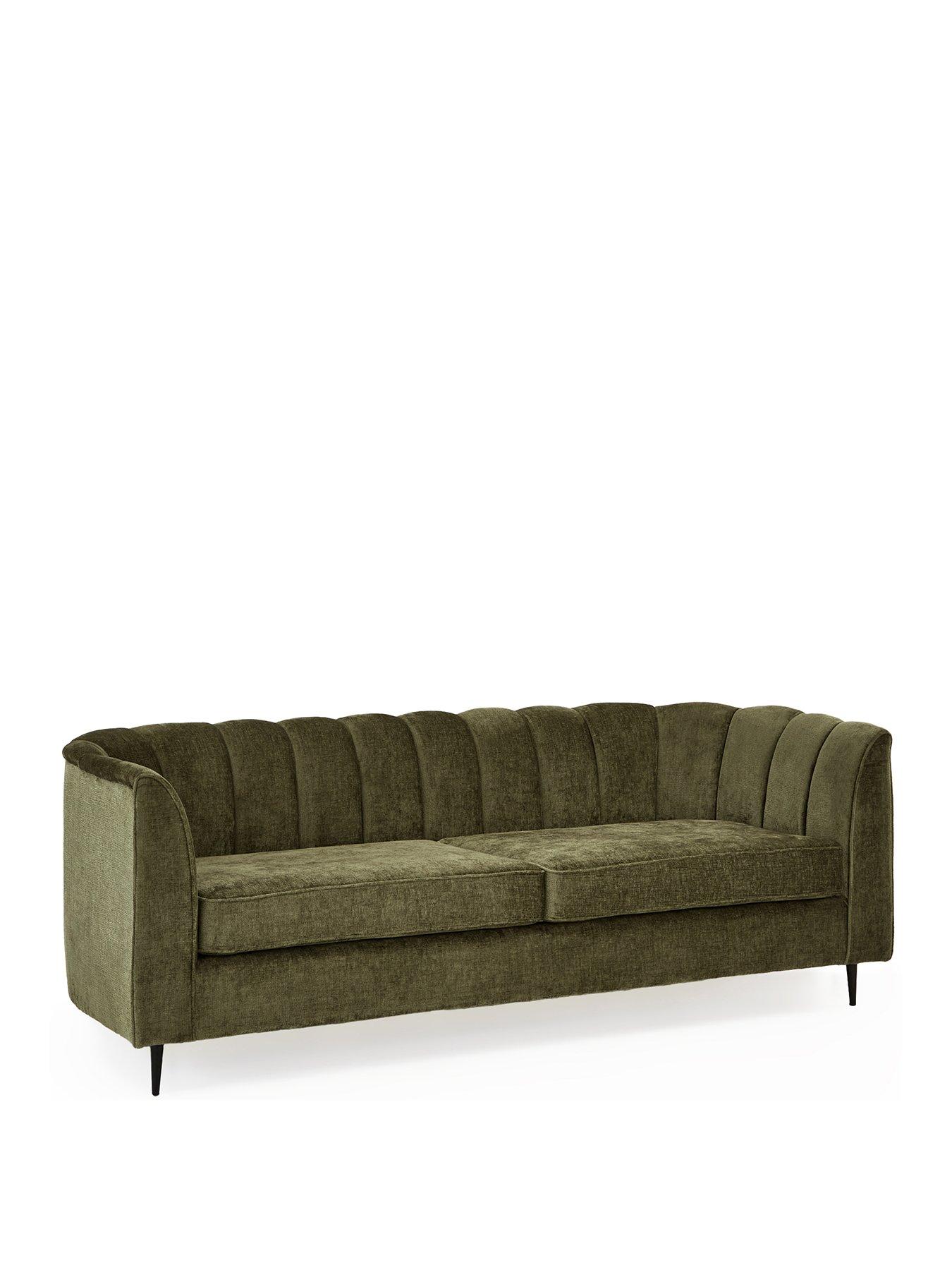 Image 3 of 7 of The Very Collection Guild 3 Seater Fabric Sofa - Olive - FSC&reg; Certified
