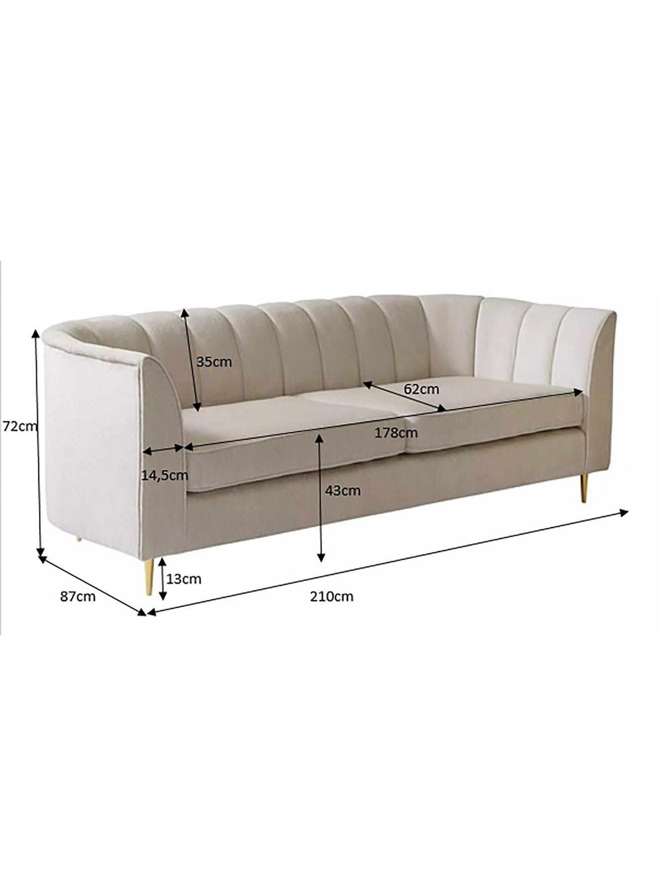 Image 7 of 7 of The Very Collection Guild 3 Seater Fabric Sofa - Olive - FSC&reg; Certified