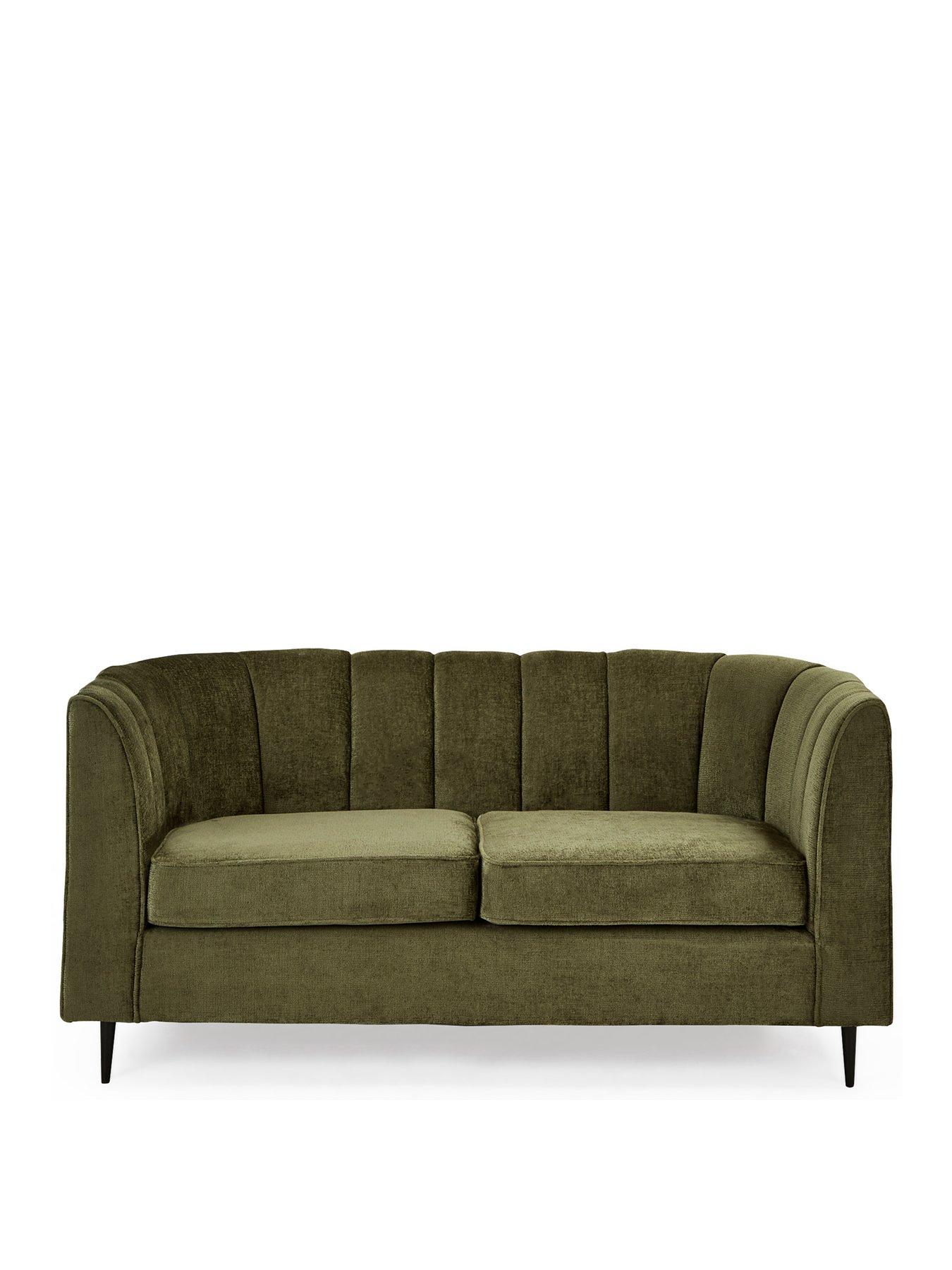 Image 2 of 7 of The Very Collection Guild 2 Seater Fabric Sofa - Olive - FSC&reg; Certified