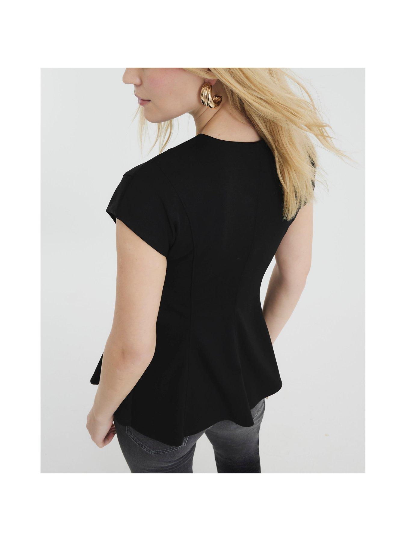  image of river-island-ponte-panel-top-black