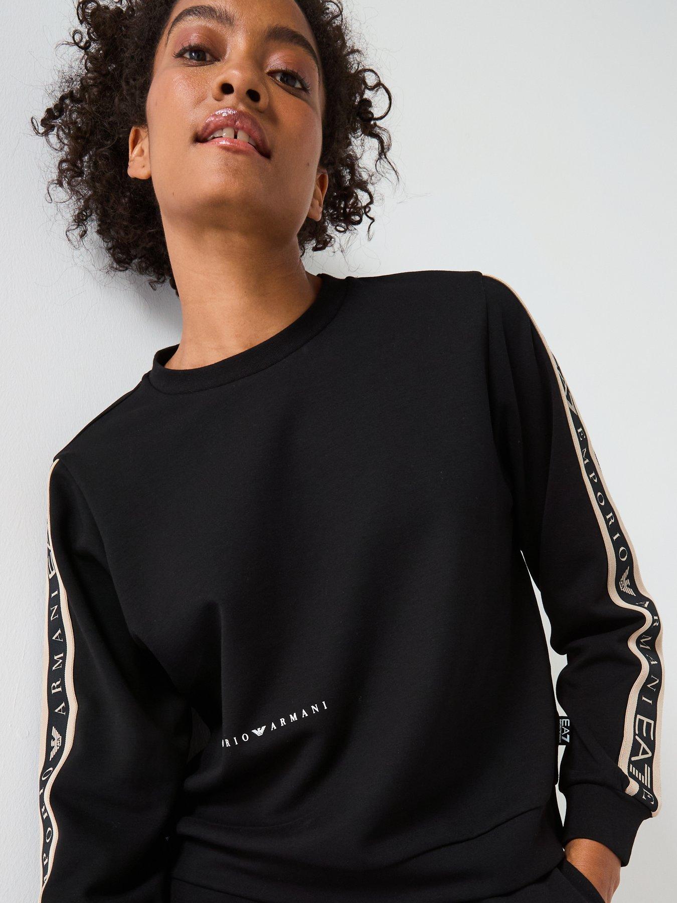 EA7 Emporio Armani Natural Ventus Sweat Top and Jogger Tracksuit