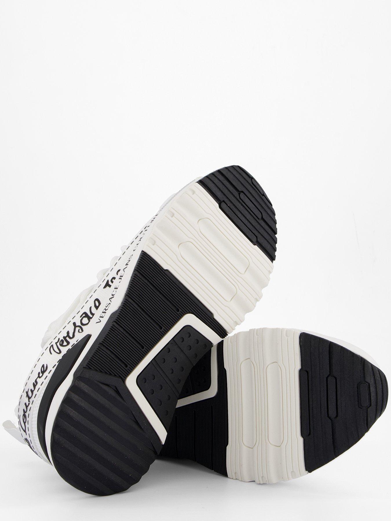  image of versace-jeans-couture-knitted-trainers-white