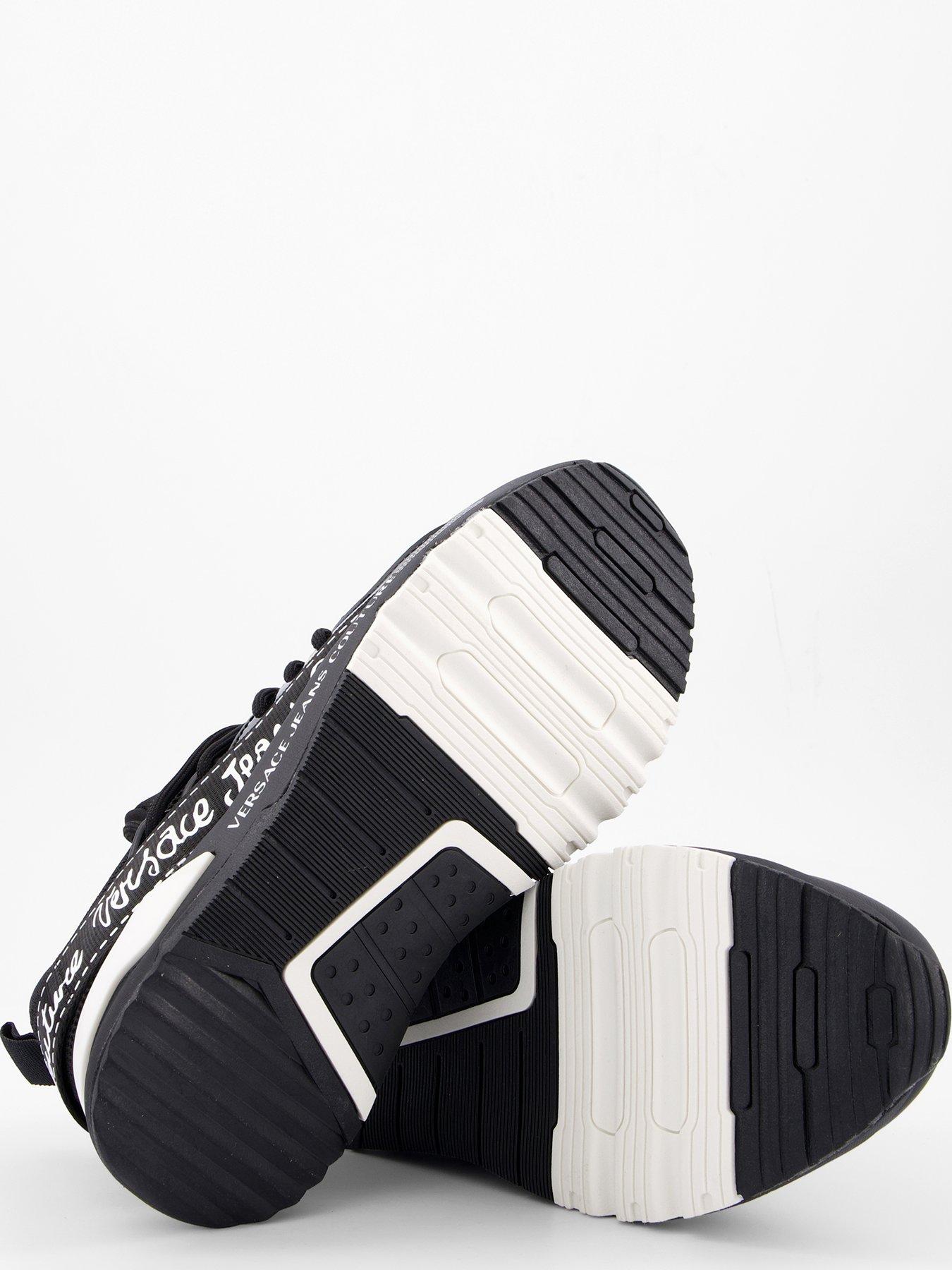  image of versace-jeans-couture-knitted-runner-black