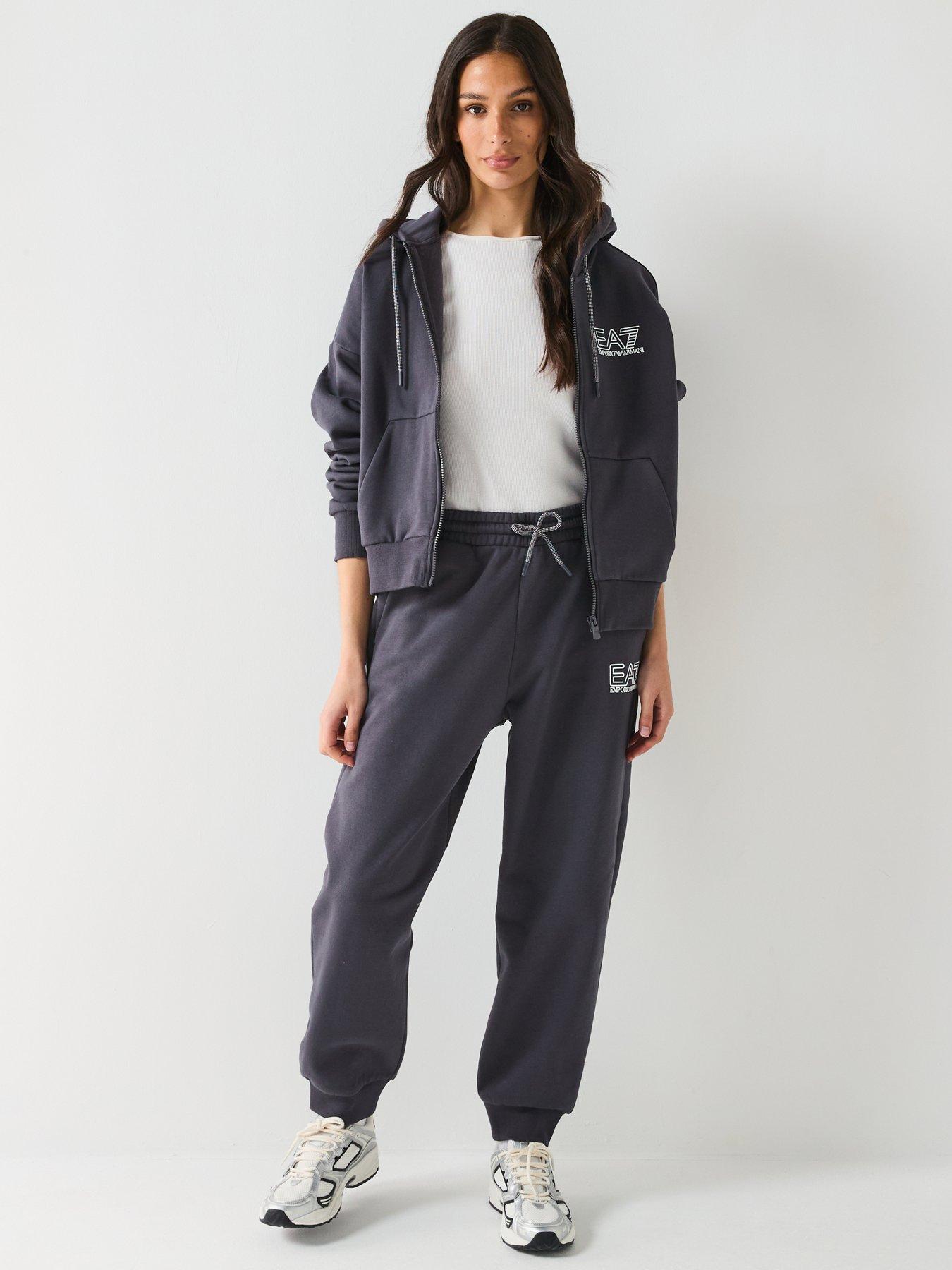 Ea7 Emporio Armani Train Visibility Zip Through Hoody And Jogger
