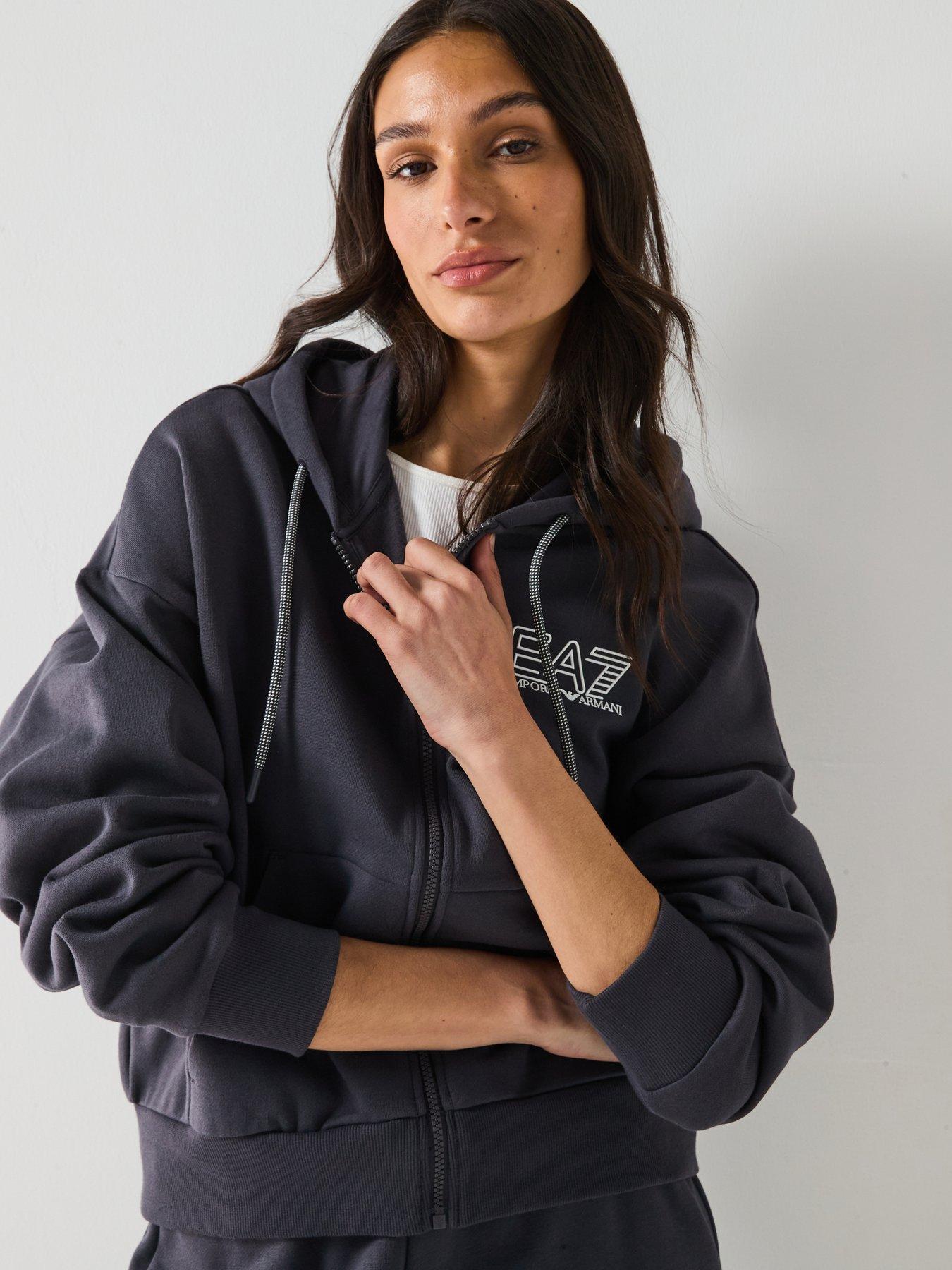 Ea7 Emporio Armani Train Visibility Zip Through Hoody And Jogger