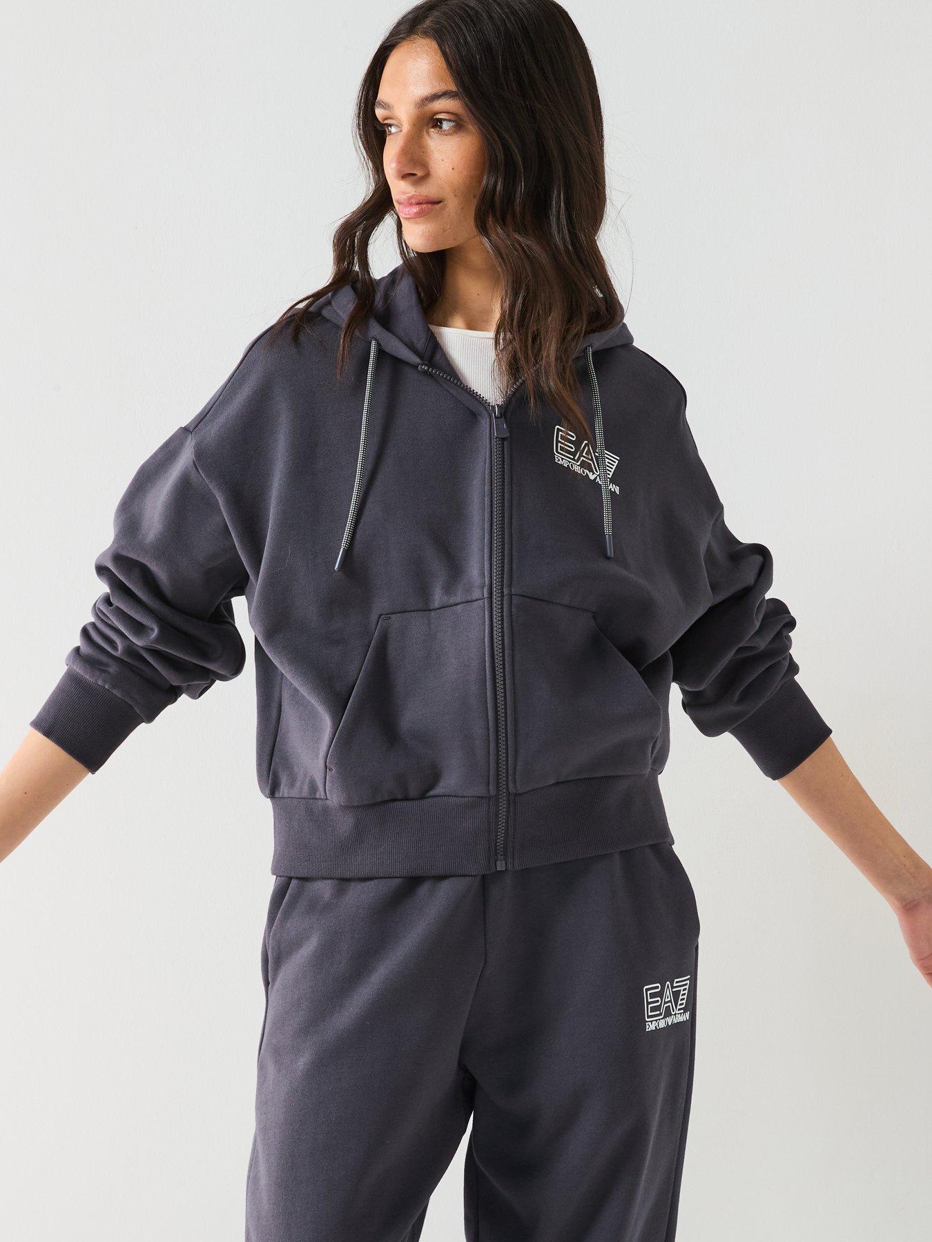 Ea7 Emporio Armani Train Visibility Zip Through Hoody And Jogger