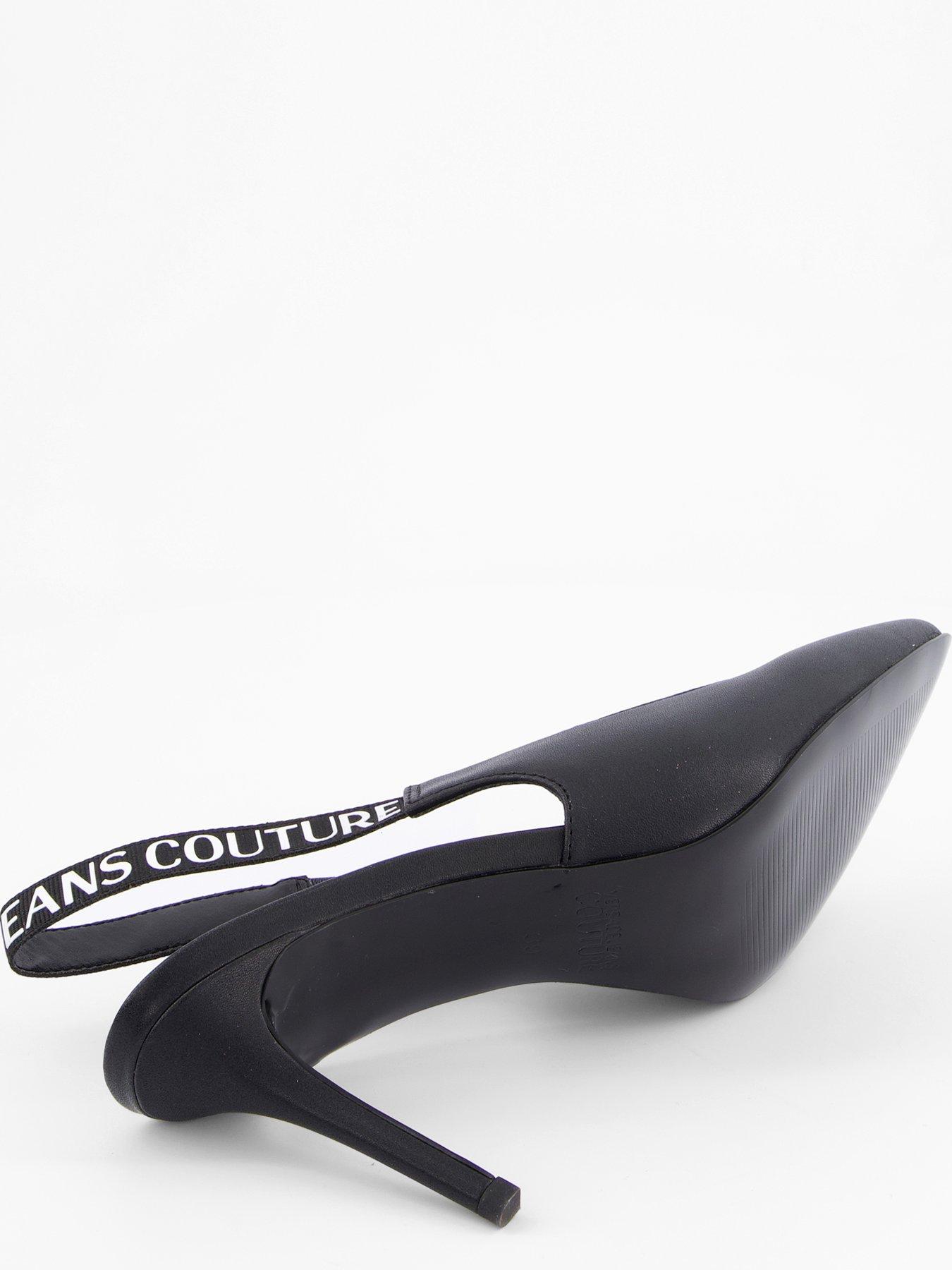 Image 4 of 7 of Versace Jeans Couture Scarlett Sling Back Pumps - Black