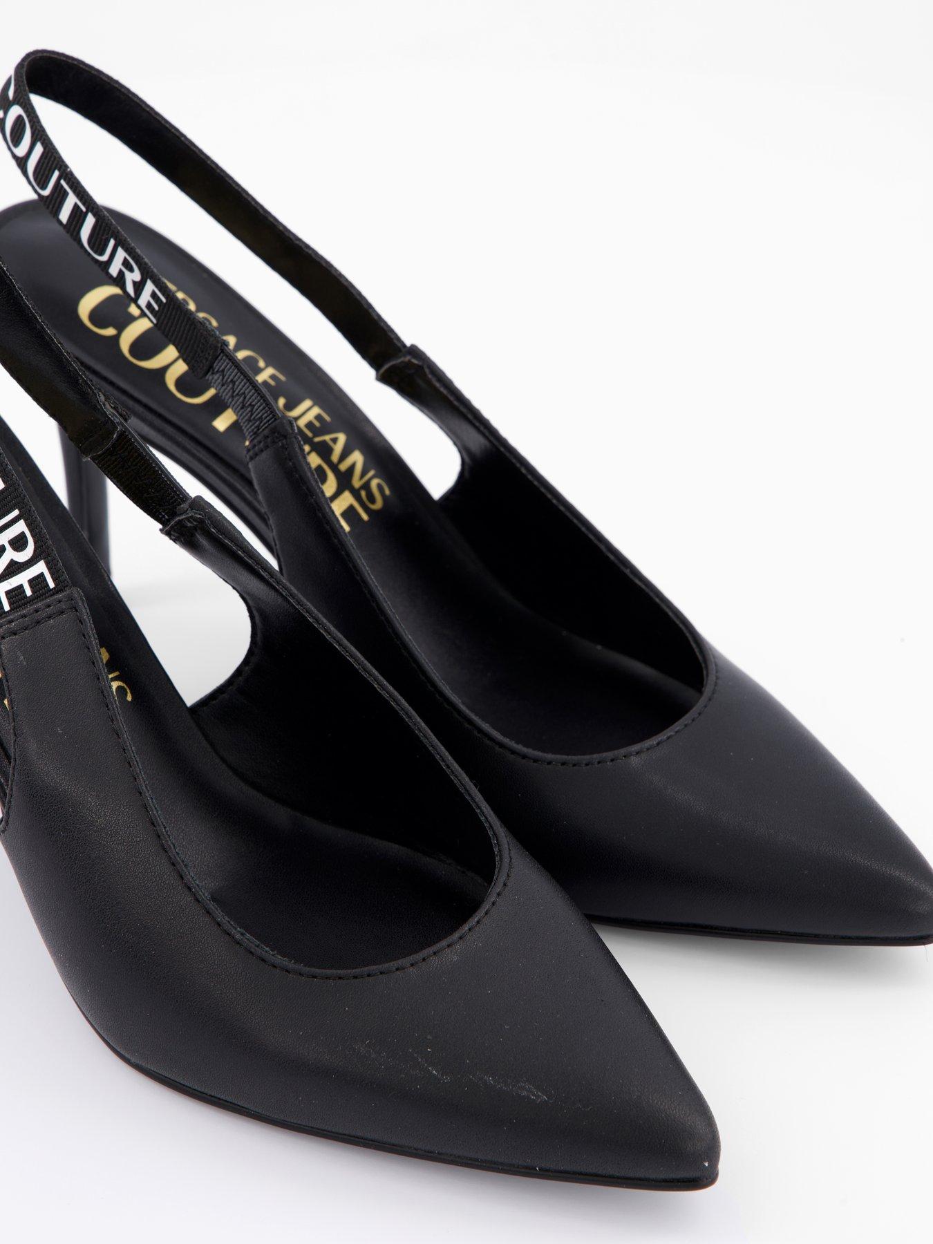 Image 5 of 7 of Versace Jeans Couture Scarlett Sling Back Pumps - Black