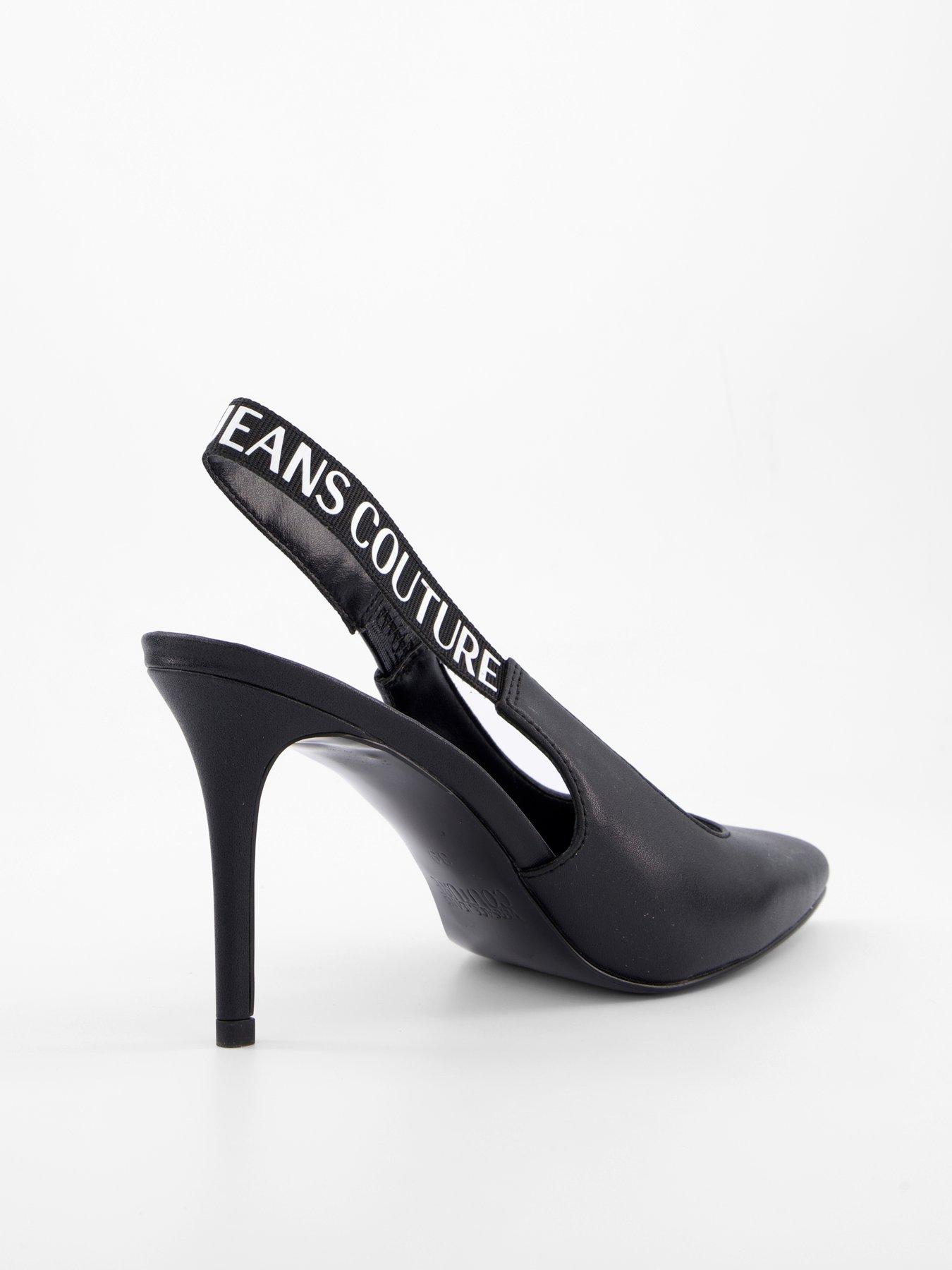 Image 6 of 7 of Versace Jeans Couture Scarlett Sling Back Pumps - Black
