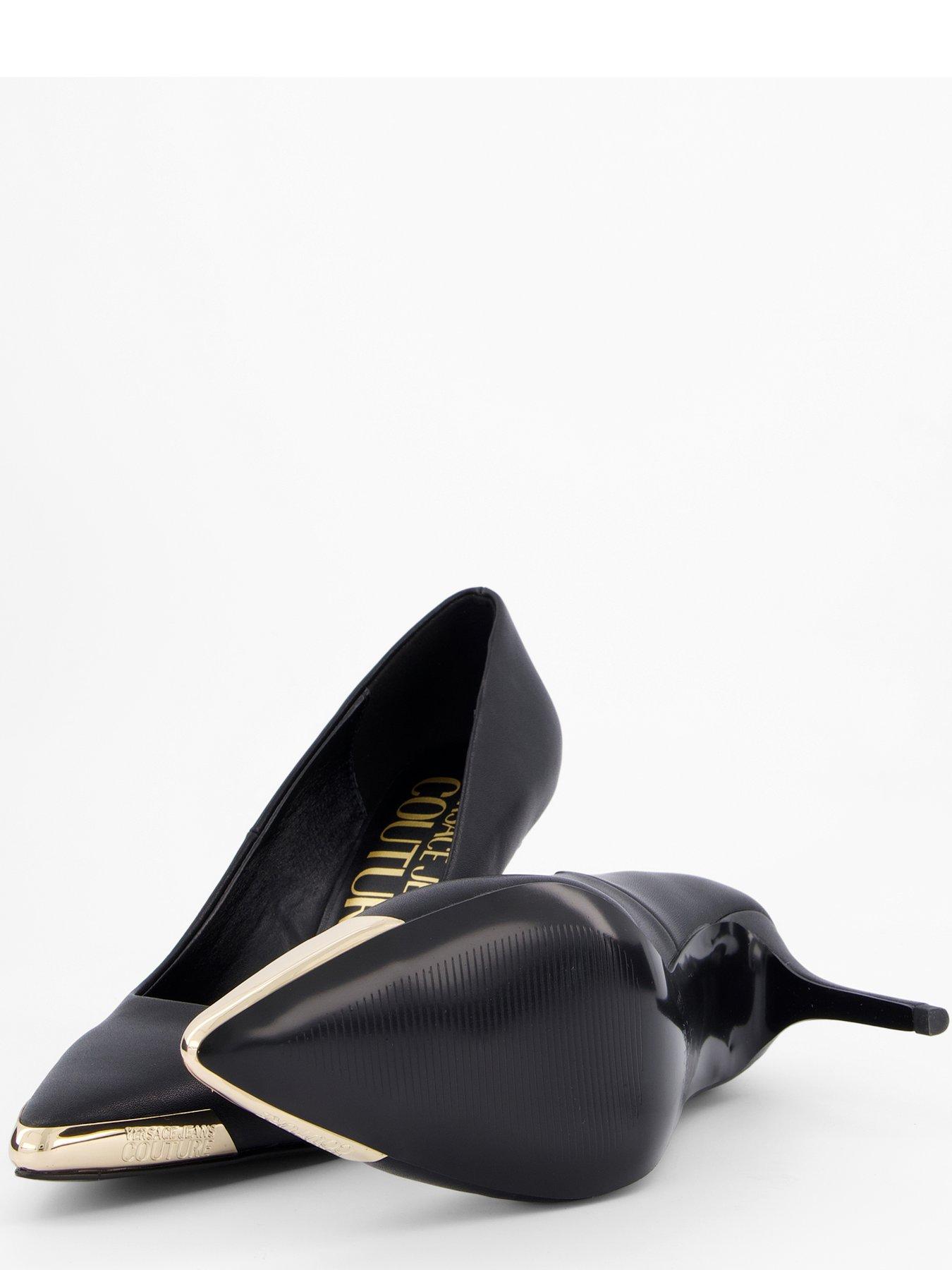  image of versace-jeans-couture-scarlett-pointed-toe-pumps-black