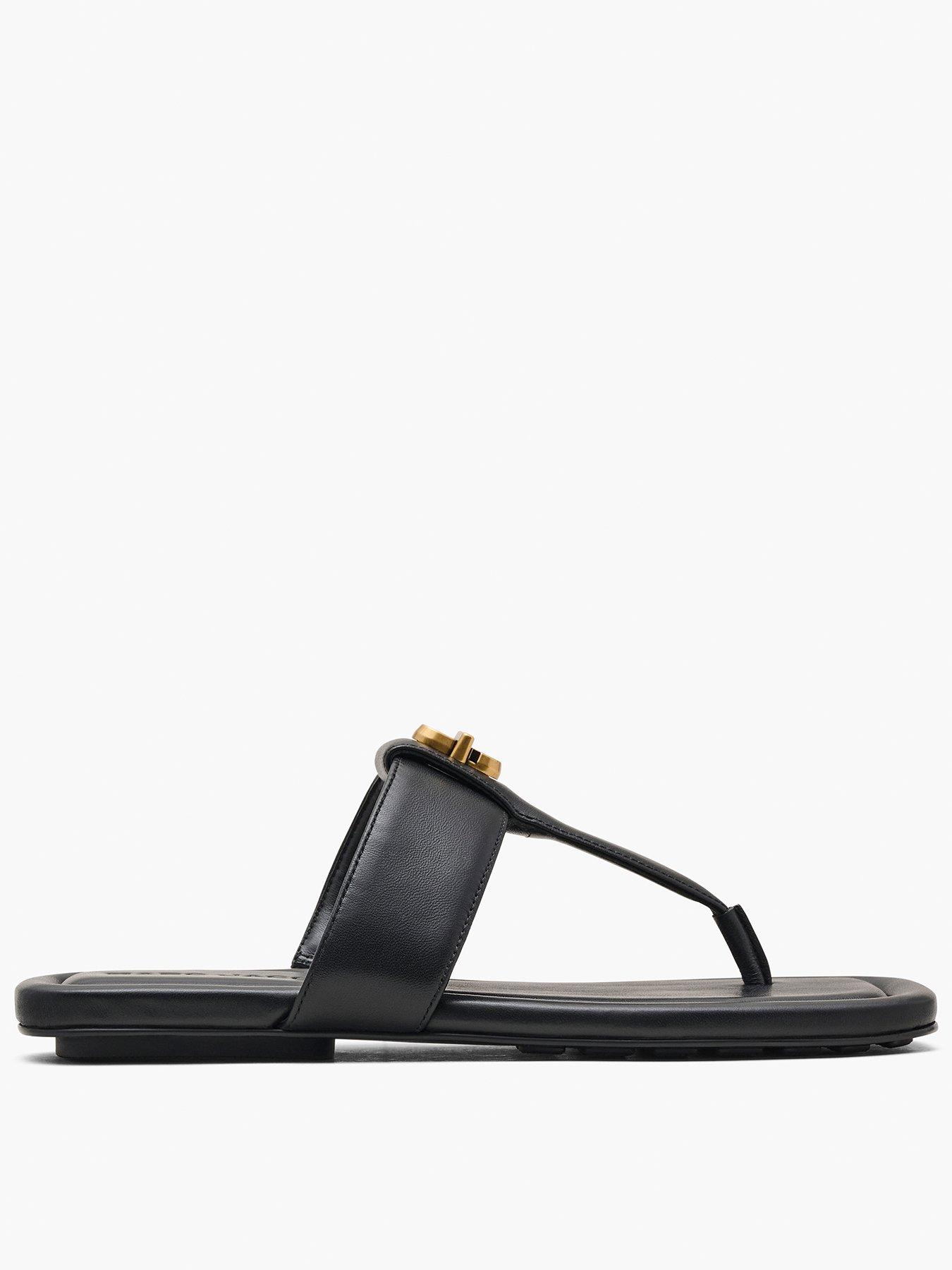 MARC JACOBS The Dual T Sandals - Black