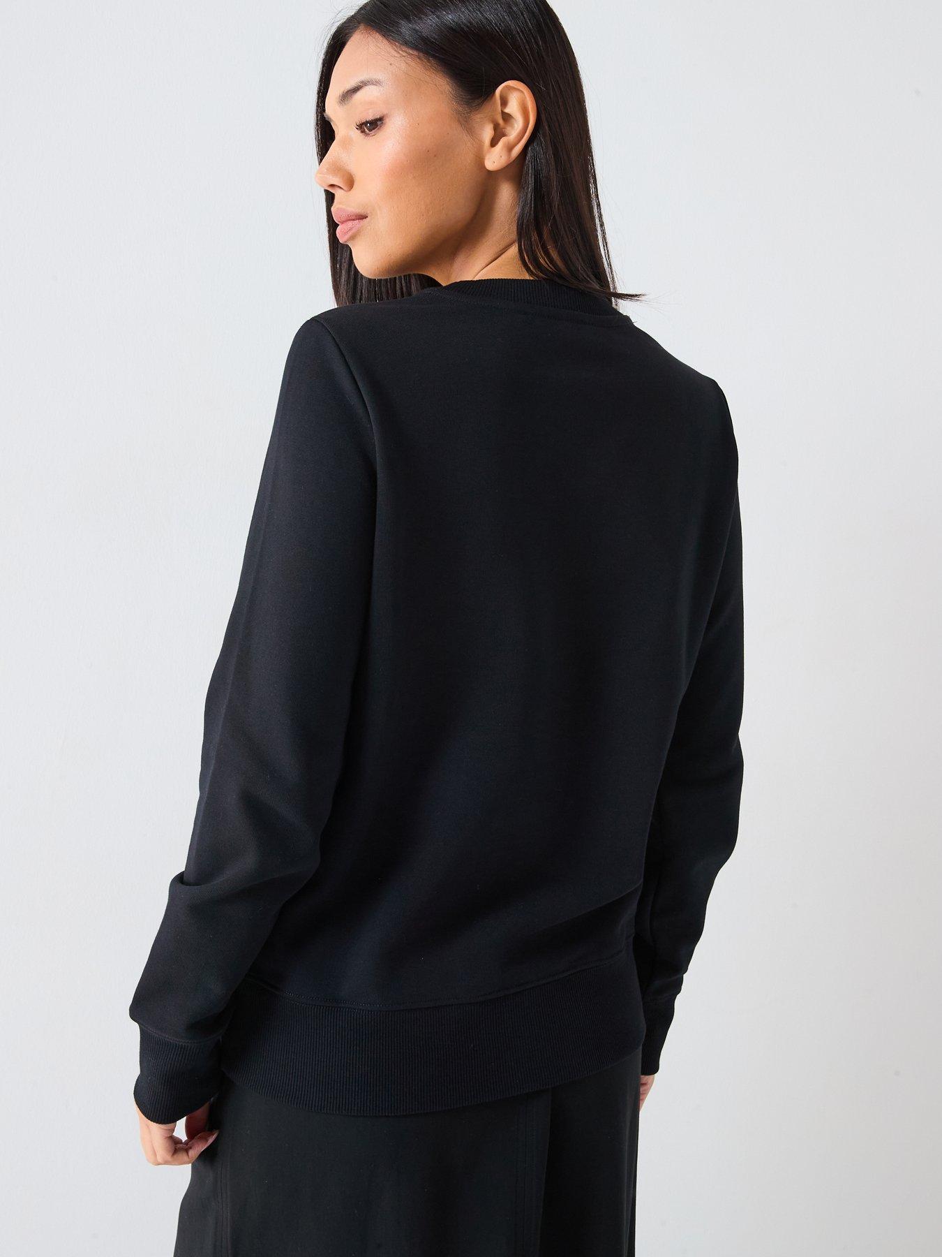  image of versace-jeans-couture-crew-neck-sweatshirt-black