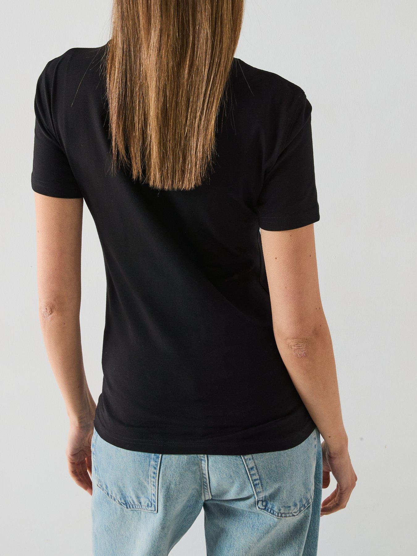  image of versace-jeans-couture-script-logo-t-shirt-black