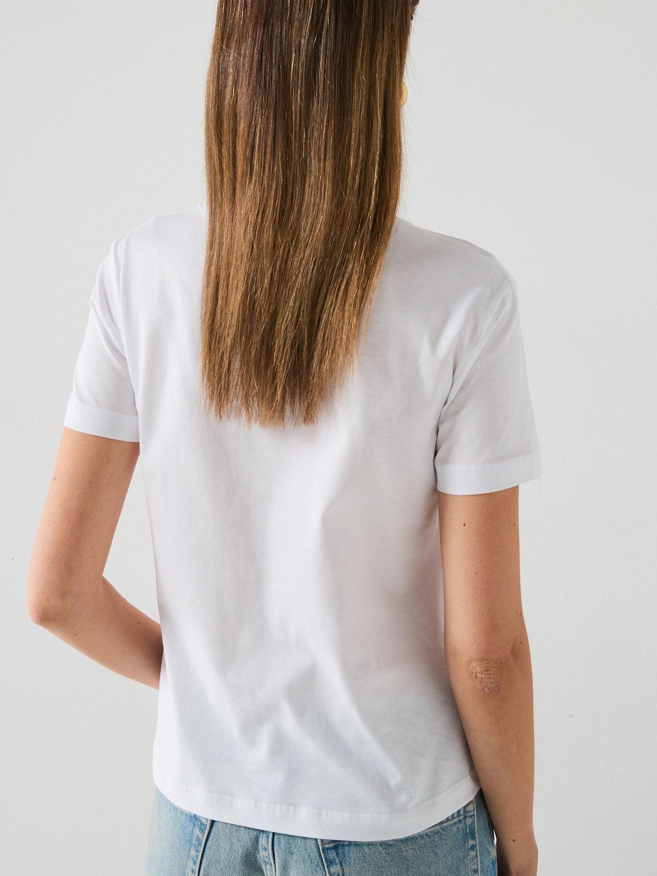  image of versace-jeans-couture-large-logo-t-shirt-white
