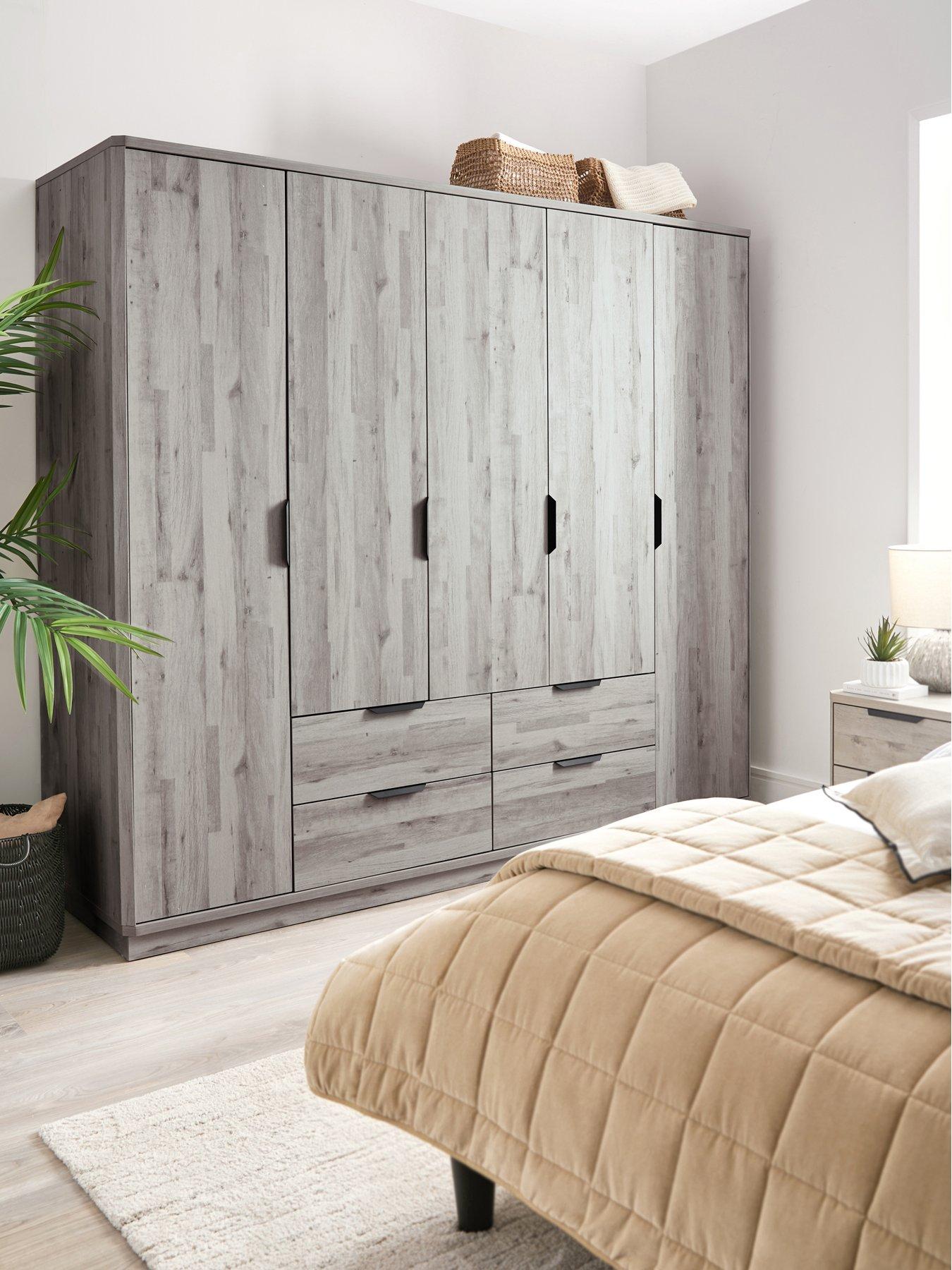 very-home-harlem-5-door-4-drawer-wardrobe-grey-oak-effect-fscreg-certified